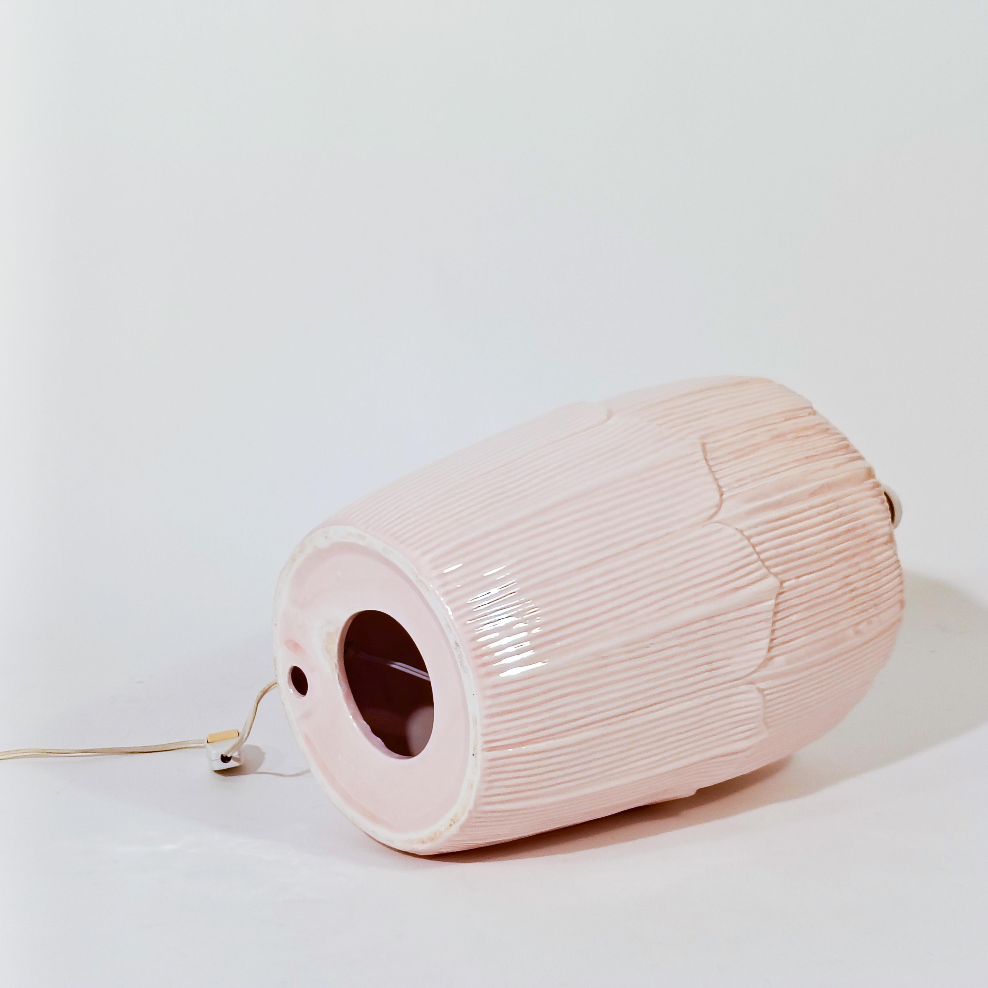 Hollywood Regency. Lampe de table en céramique avec feuilles de palmier par Bondia, Espagne, années 1960 en vente 5