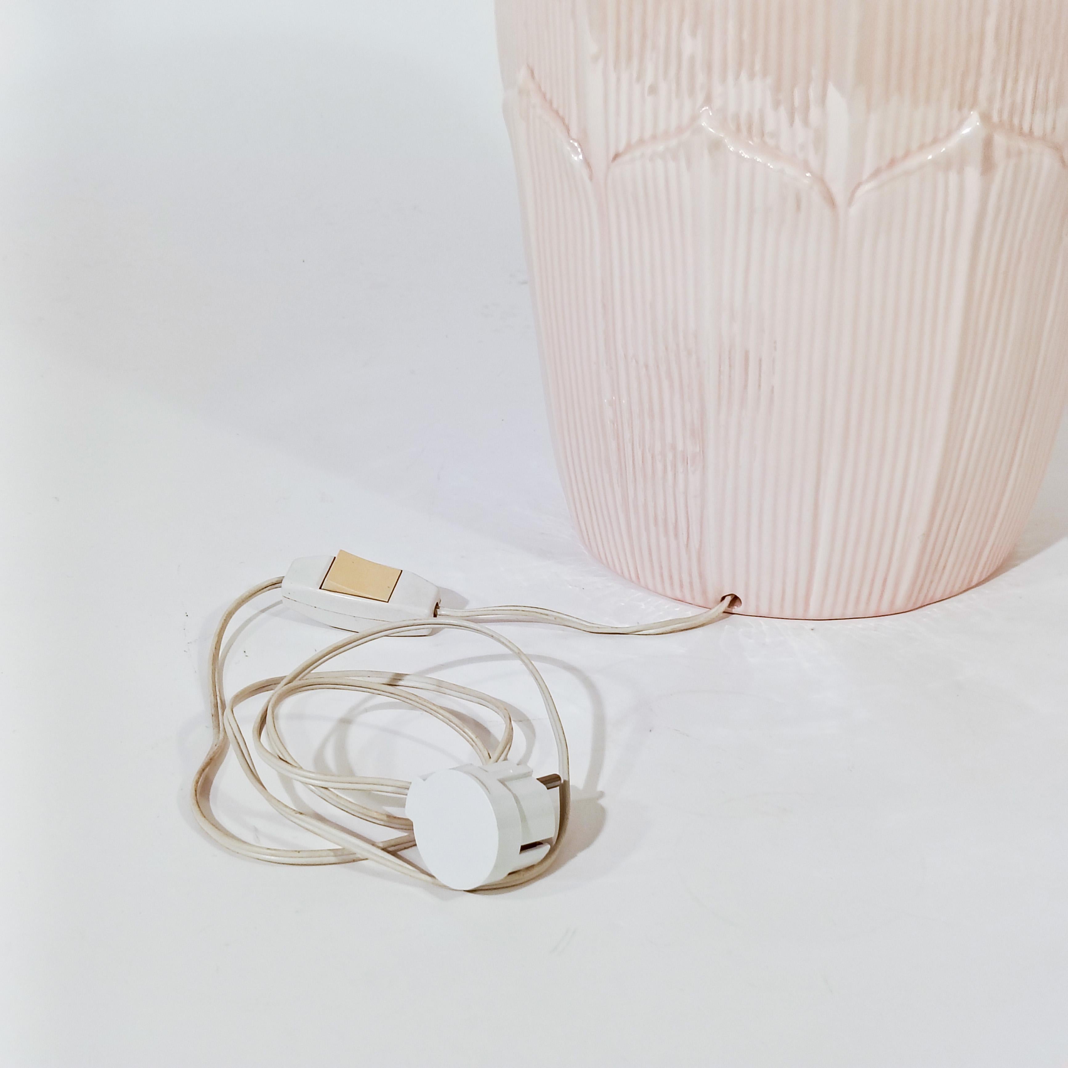 Hollywood Regency. Lampe de table en céramique avec feuilles de palmier par Bondia, Espagne, années 1960 en vente 6