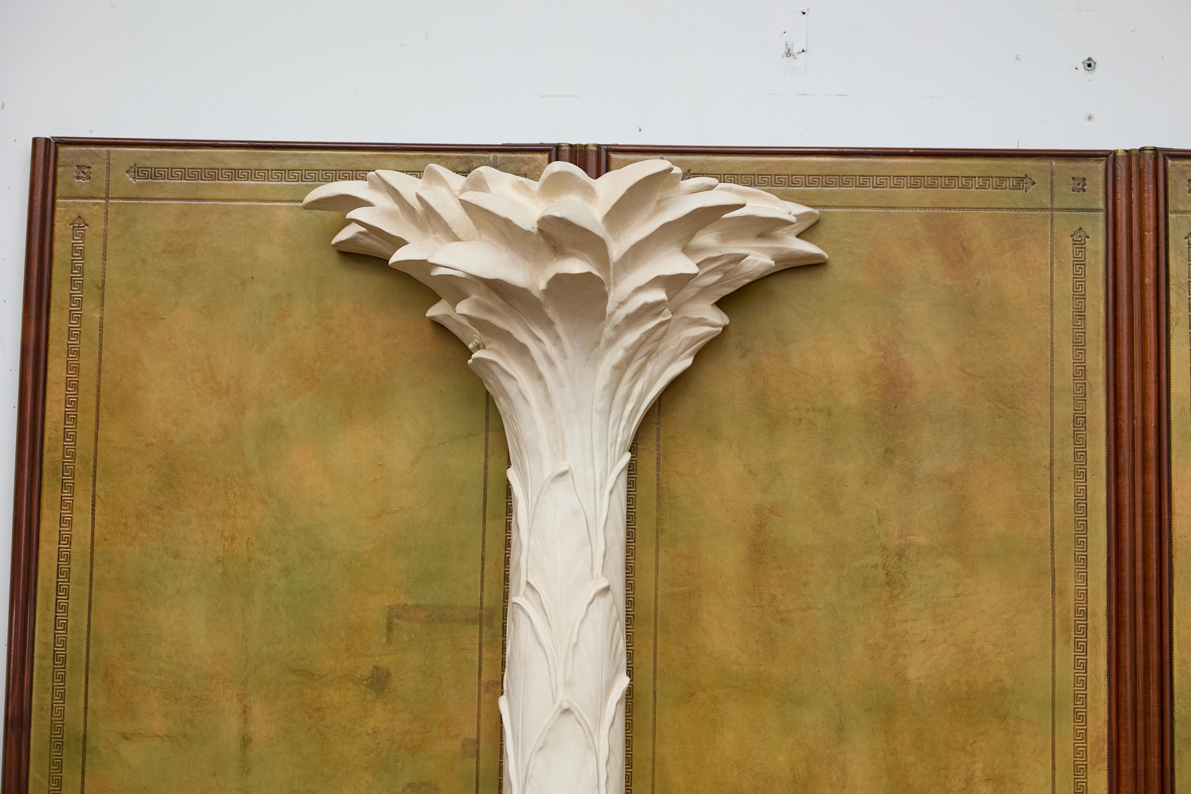 Antorchas de Pared con Palmera Hollywood Regency, Inspiradas en Dorothy Draper, US Wired en venta 4