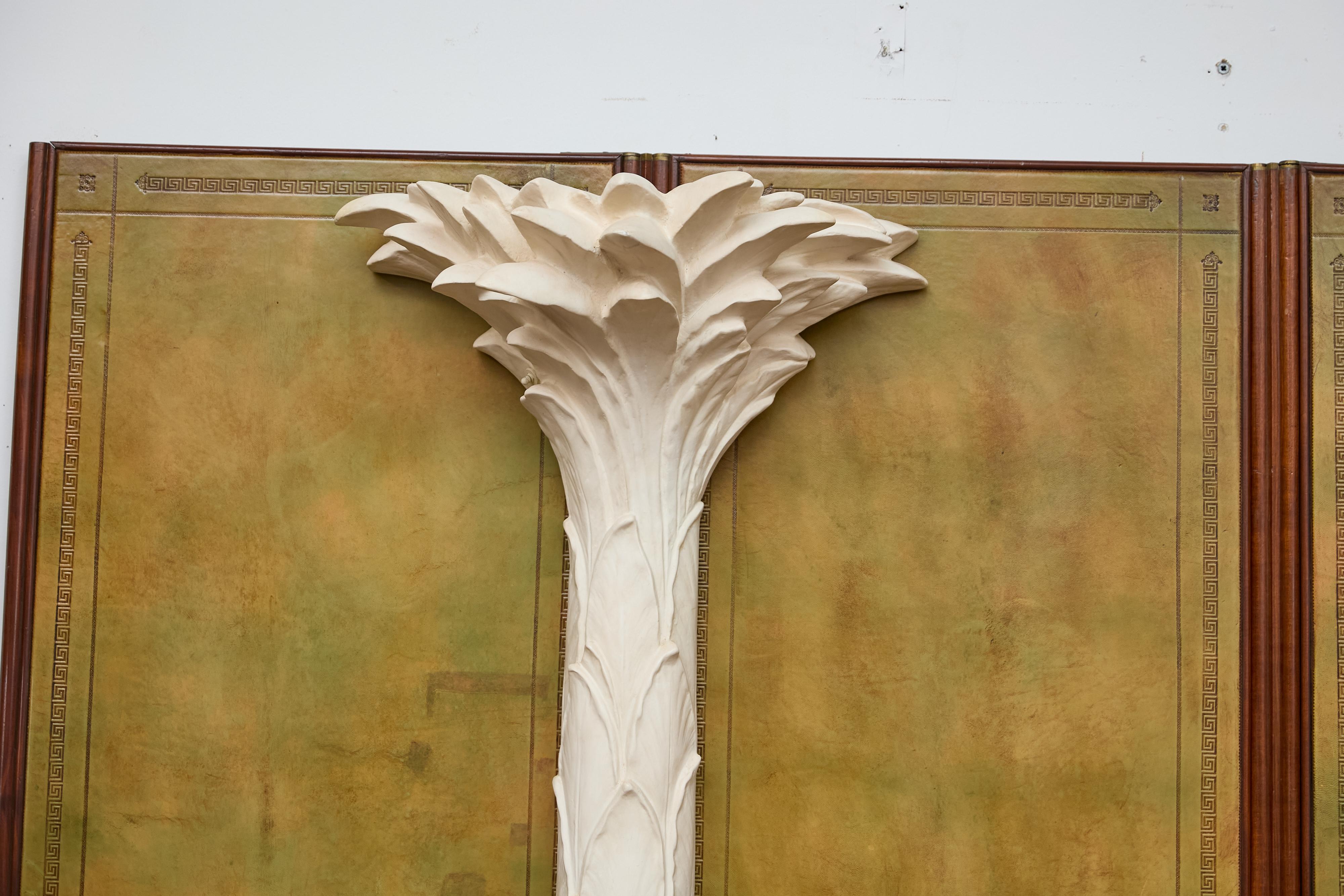 Antorchas de Pared con Palmera Hollywood Regency, Inspiradas en Dorothy Draper, US Wired en venta 5