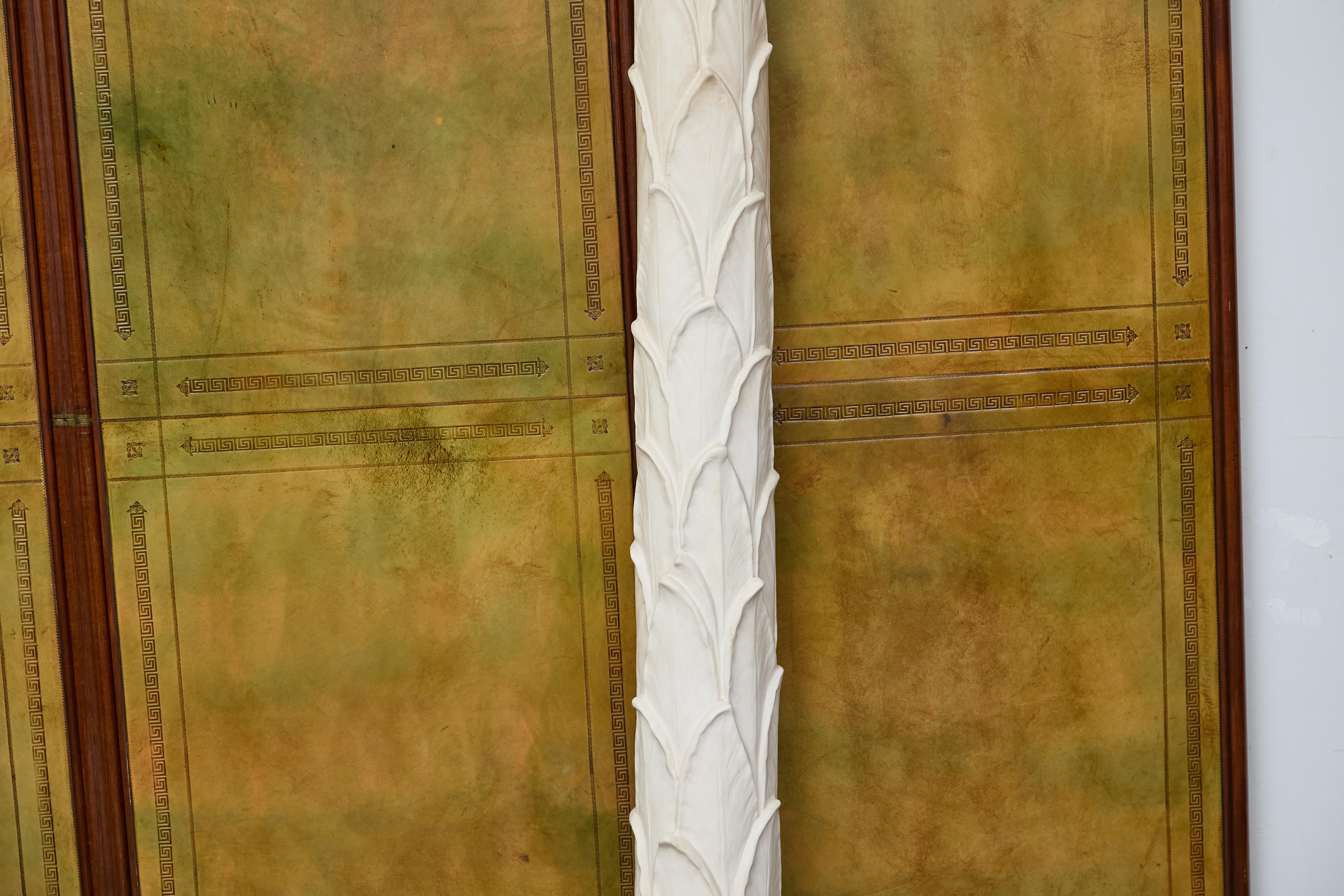 Antorchas de Pared con Palmera Hollywood Regency, Inspiradas en Dorothy Draper, US Wired siglo XX en venta