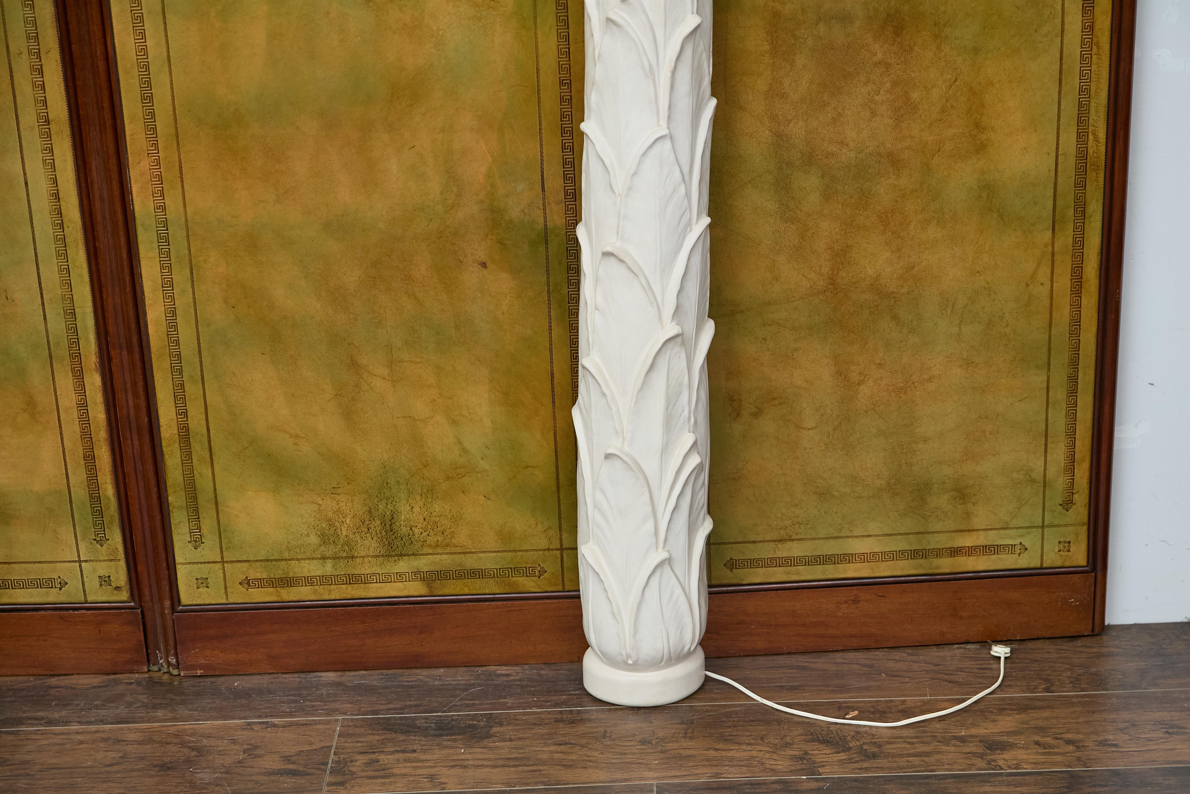Antorchas de Pared con Palmera Hollywood Regency, Inspiradas en Dorothy Draper, US Wired Madera en venta