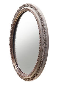 Hollywood Regency Petite Italian Oval Mirror
