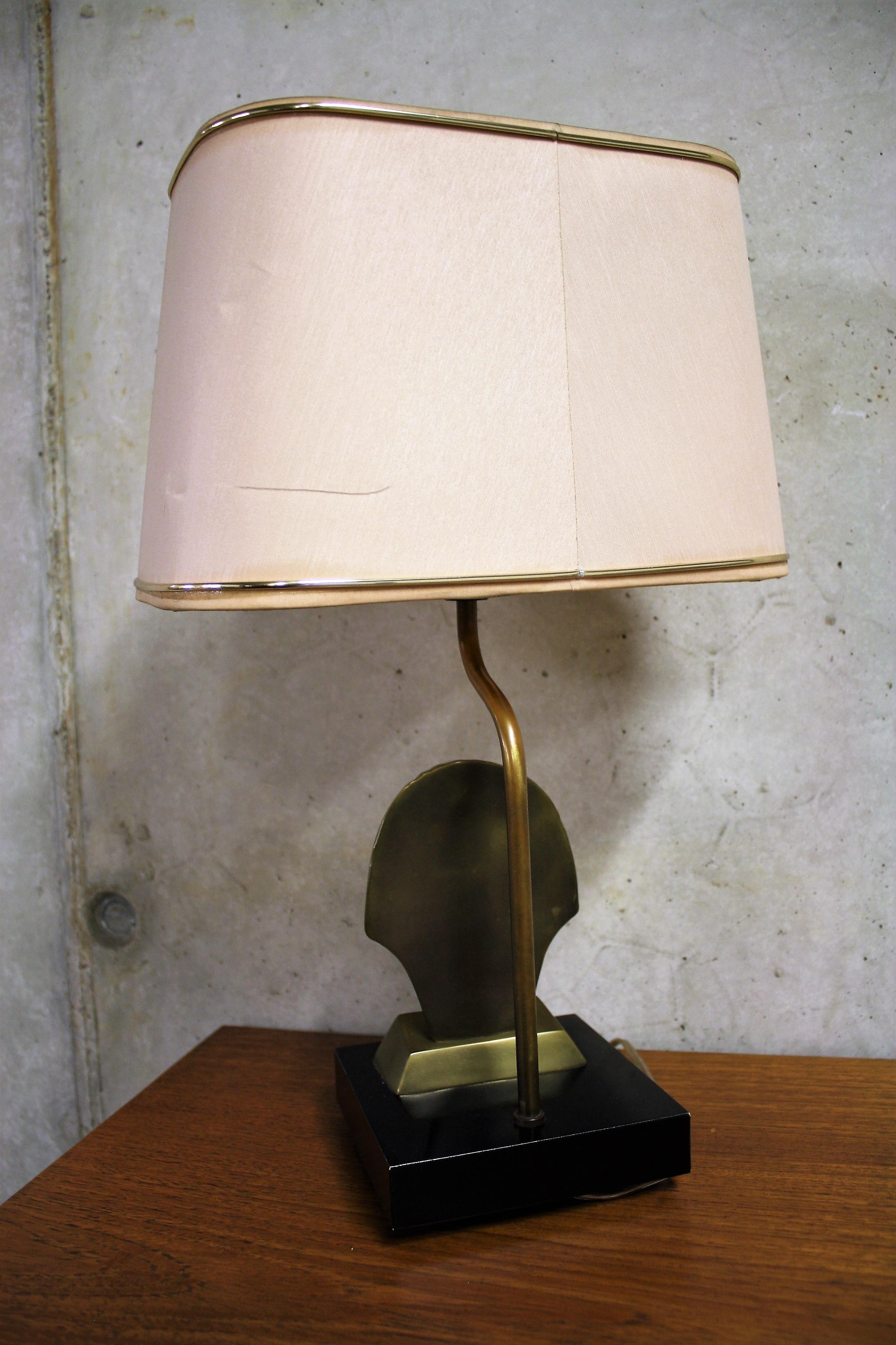 Hollywood Regency Pharaoh Table Lamp Belgium, 1970s In Good Condition For Sale In HEVERLEE, BE