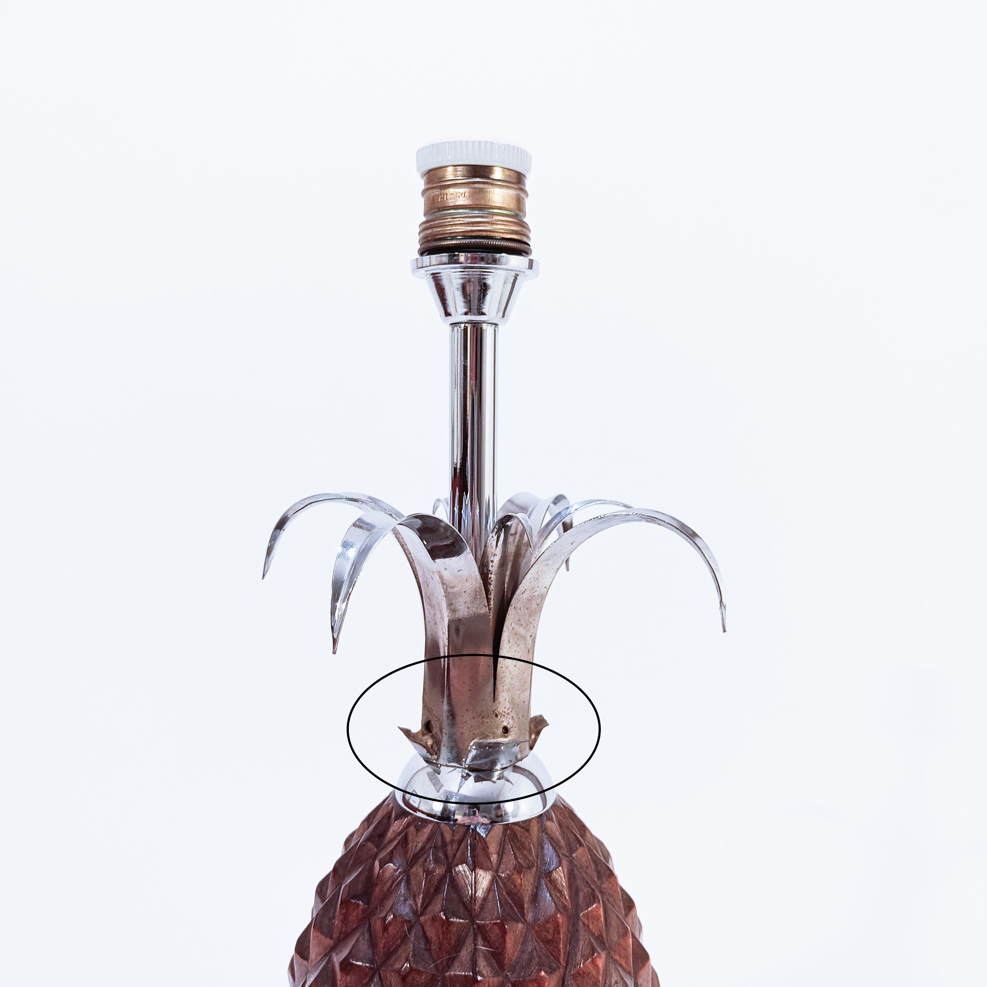 Hollywood Regency. Pineapple table lamp by Maison Charles, France, 1960s For Sale 5