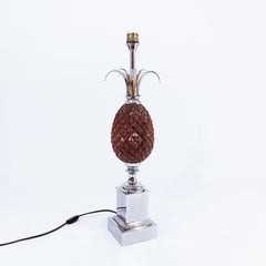Hollywood Regency. Pineapple table lamp by Maison Charles, France, 1960s
