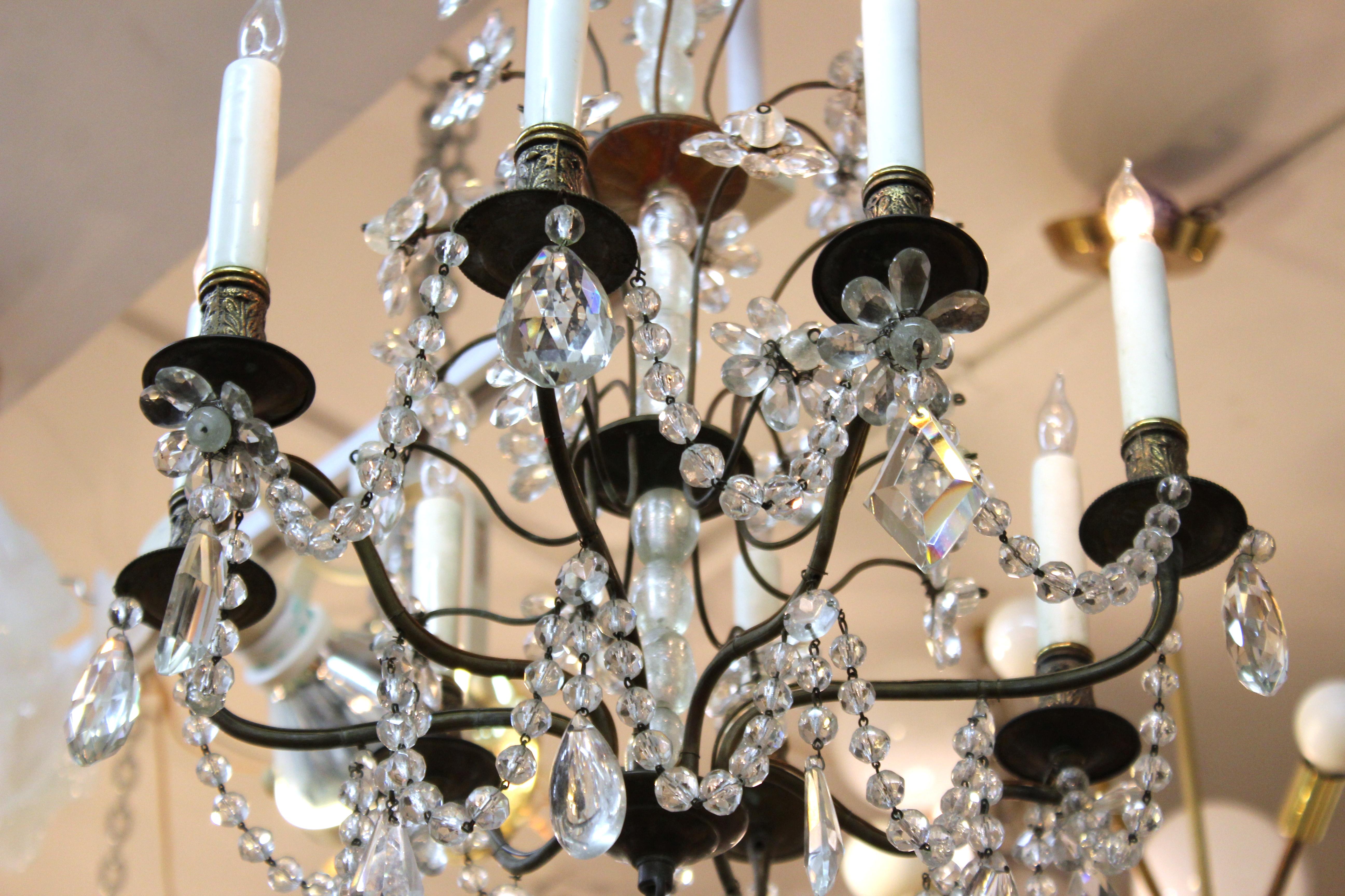 Hollywood Regency Princess Chandelier In Good Condition In New York, NY