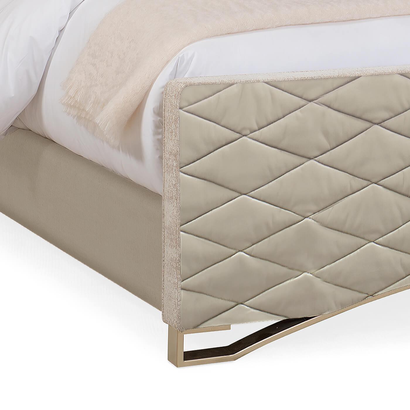 quilted king bed frame