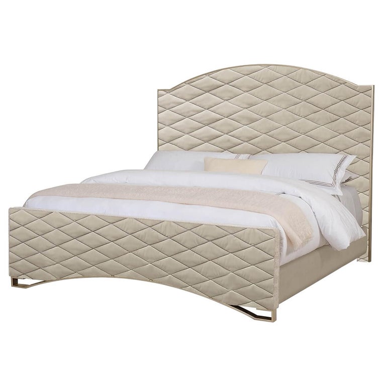 Hollywood Regency Quilted King Bed For, Hollywood King Bed Size