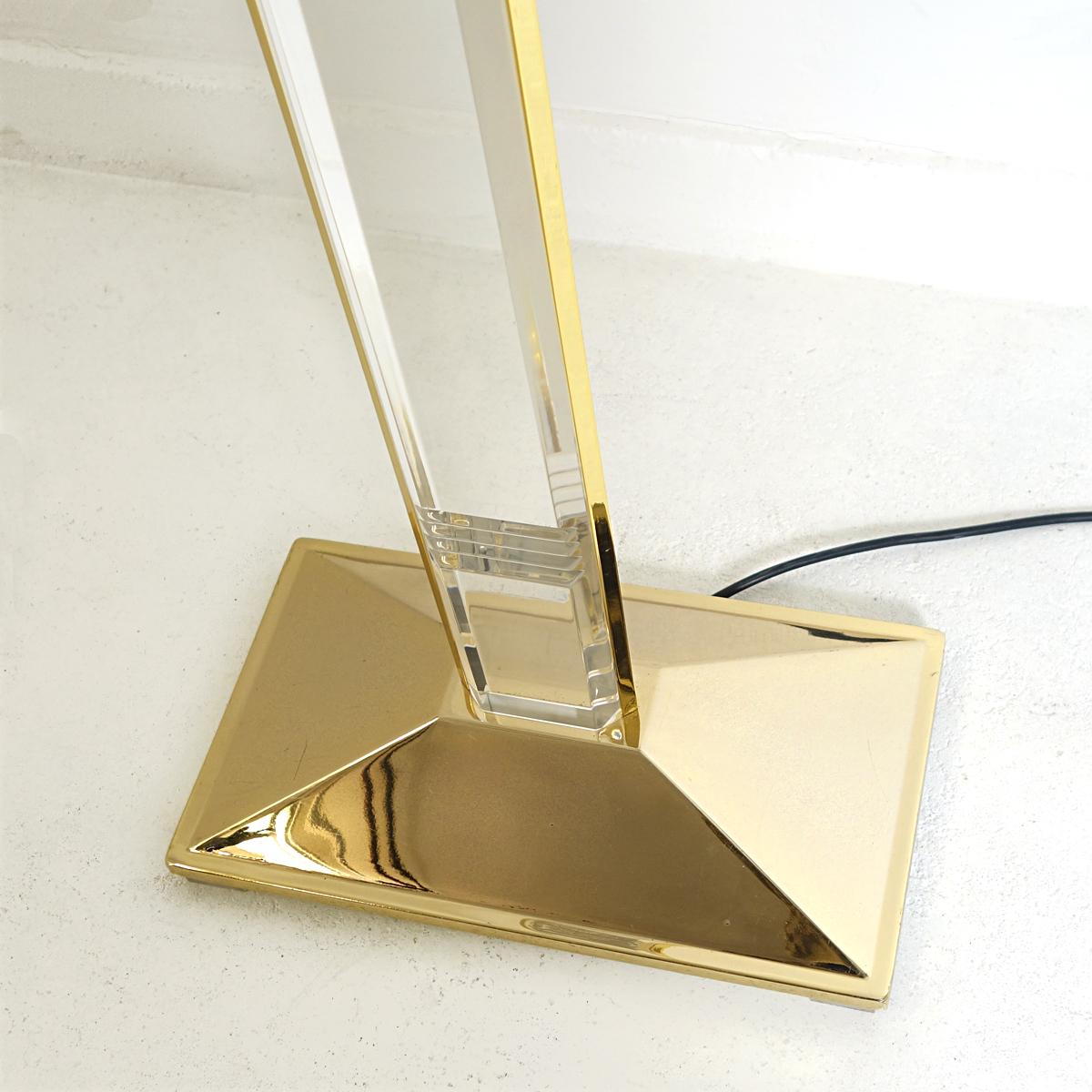 lucite floor lamp