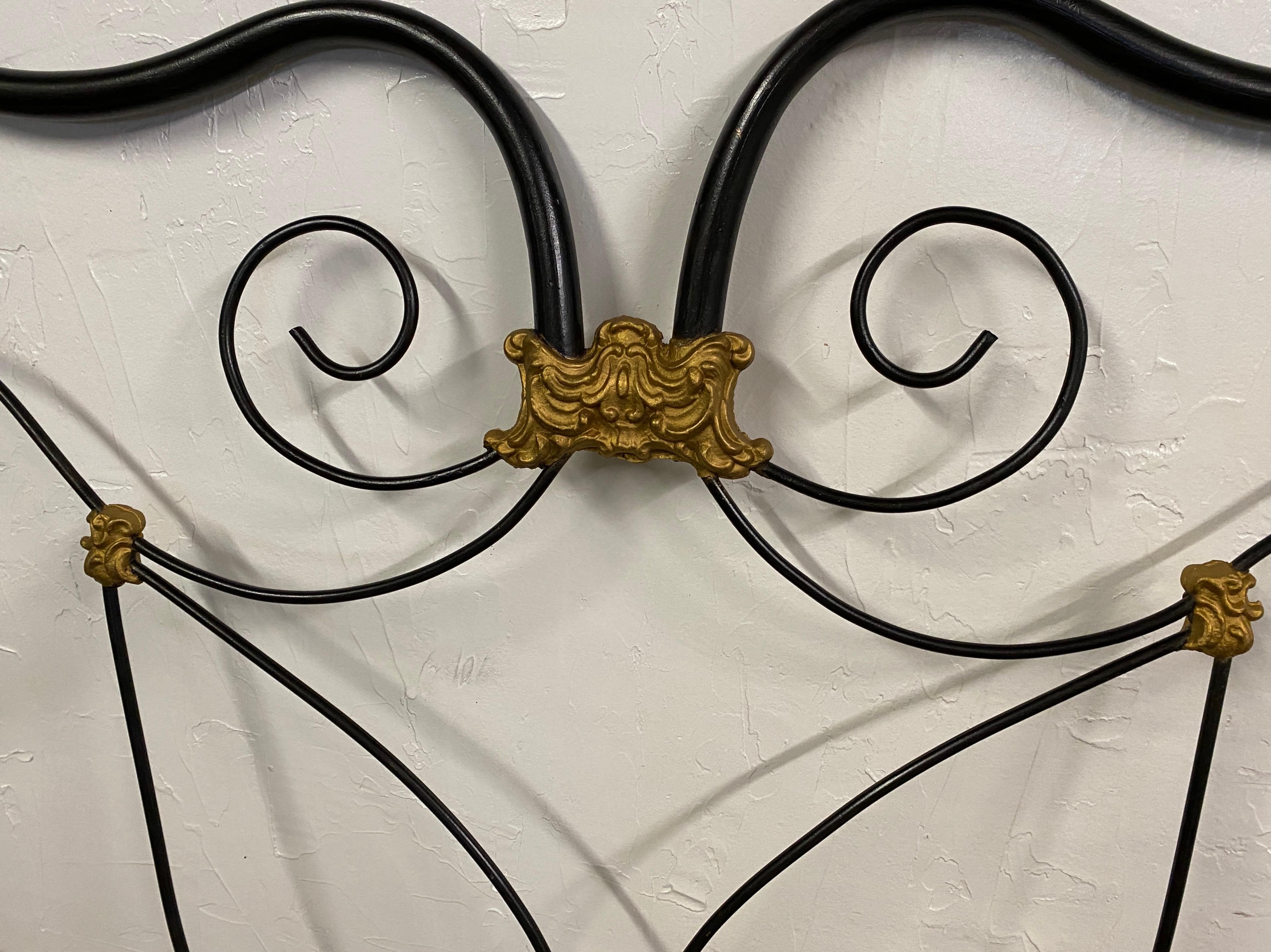 Baroque Hollywood Regency Rococo Style Full Size Headboard For Sale