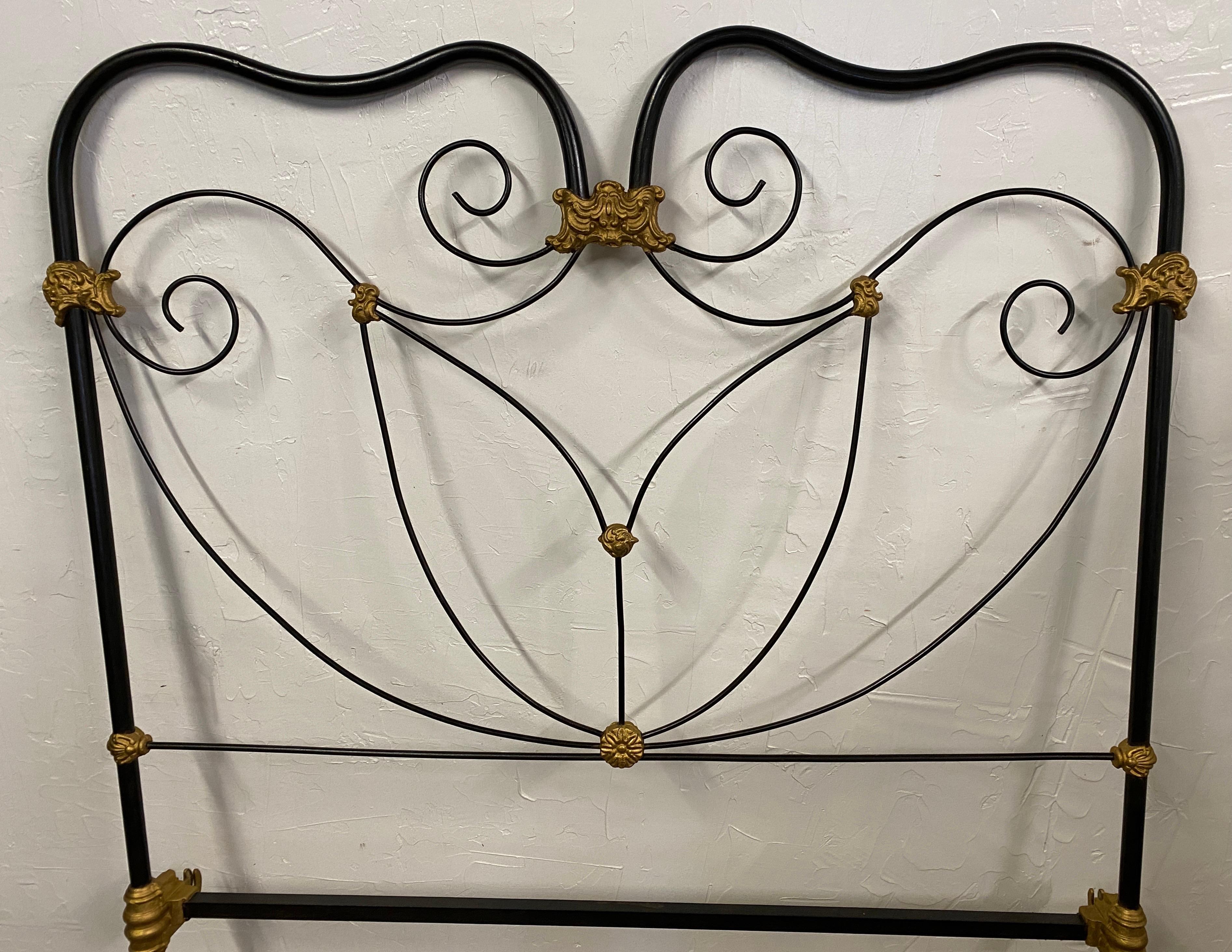 Hollywood Regency Rococo Style Full Size Headboard In Good Condition For Sale In Sheffield, MA