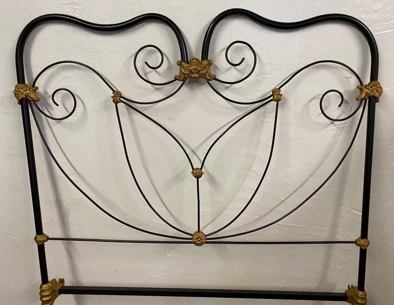 Hollywood Regency Rococo Style Full Size Headboard In Good Condition For Sale In Great Barrington, MA