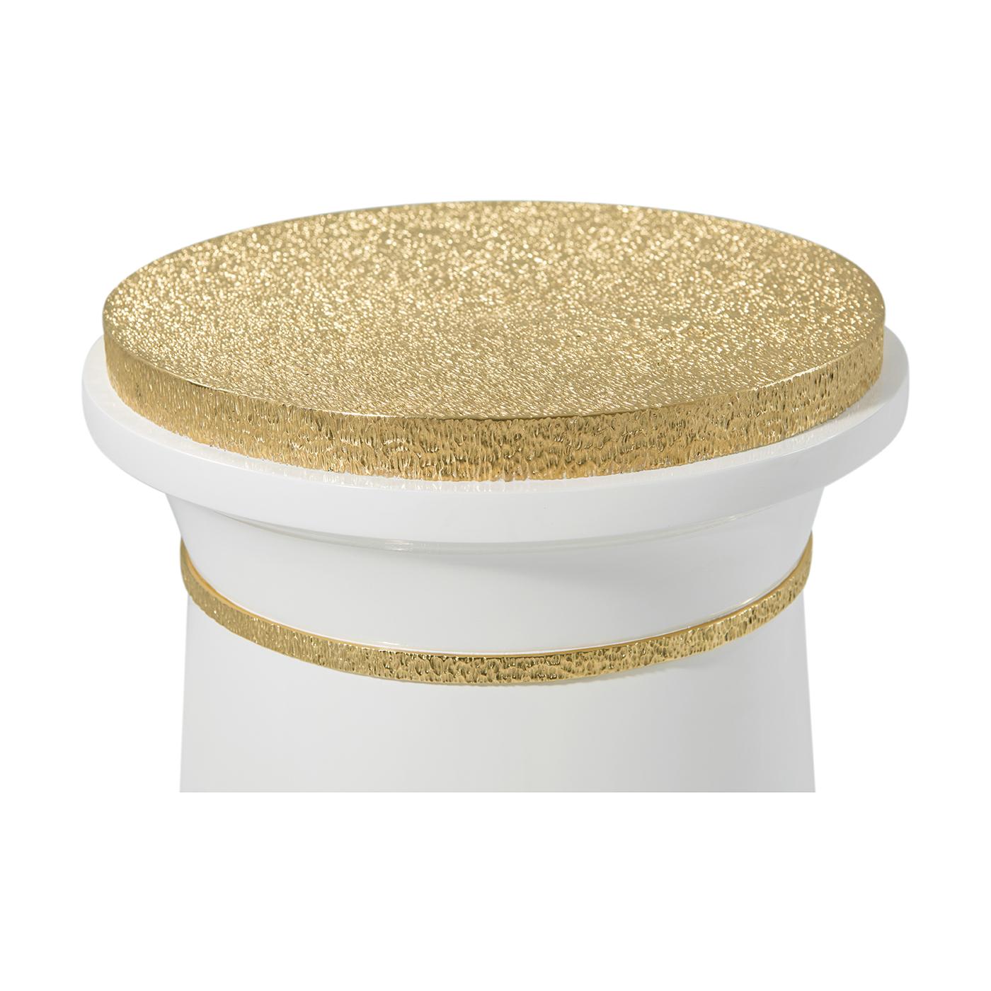 Vietnamese Hollywood Regency Round Accent Table For Sale