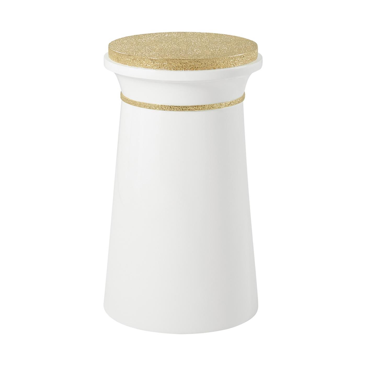 Hollywood Regency Runder Akzenttisch
