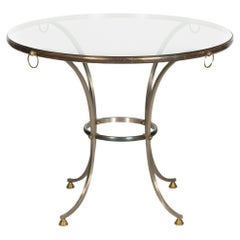 Table circulaire ronde de style régence hollywoodienne, manière de Maison Jansen ca. 1970