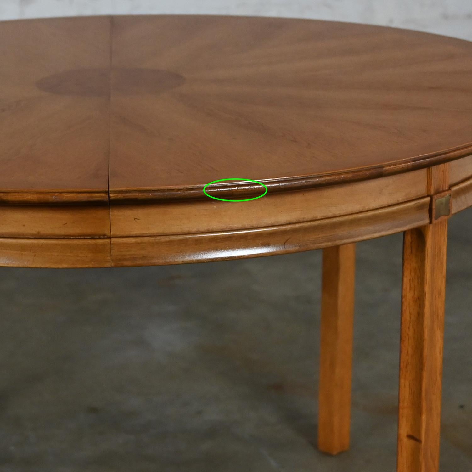 Hollywood Regency Round Extension Dining Table Thomasville Tamerlane Collection  12