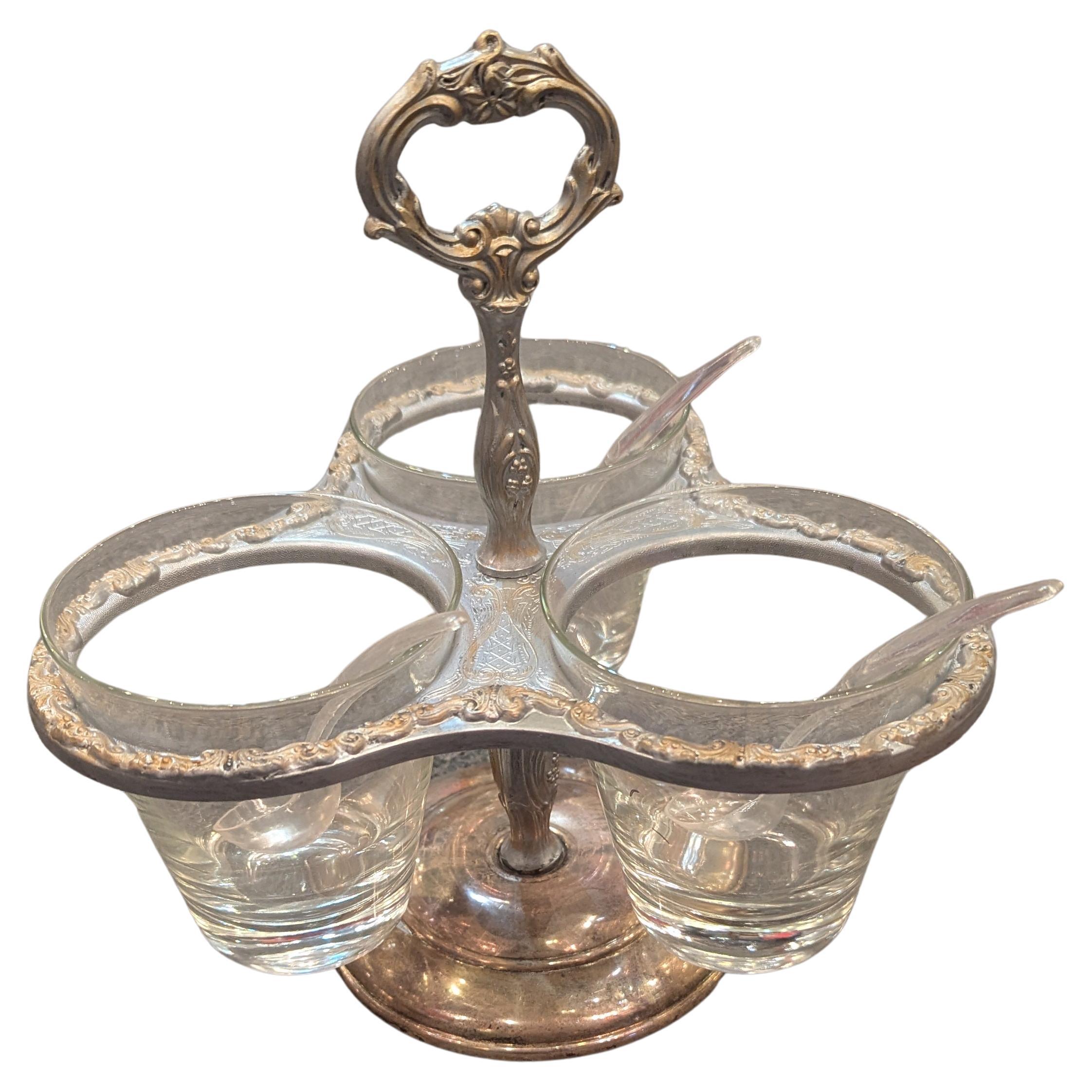 Hollywood Regency Sauciere-Serviergeschirr