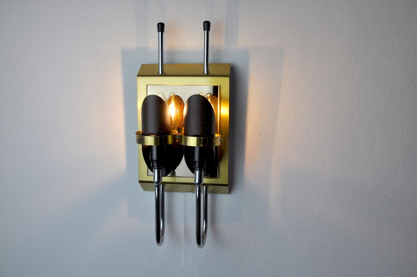 Late 20th Century Hollywood Regency Sconce, Italy, 1970s For Sale