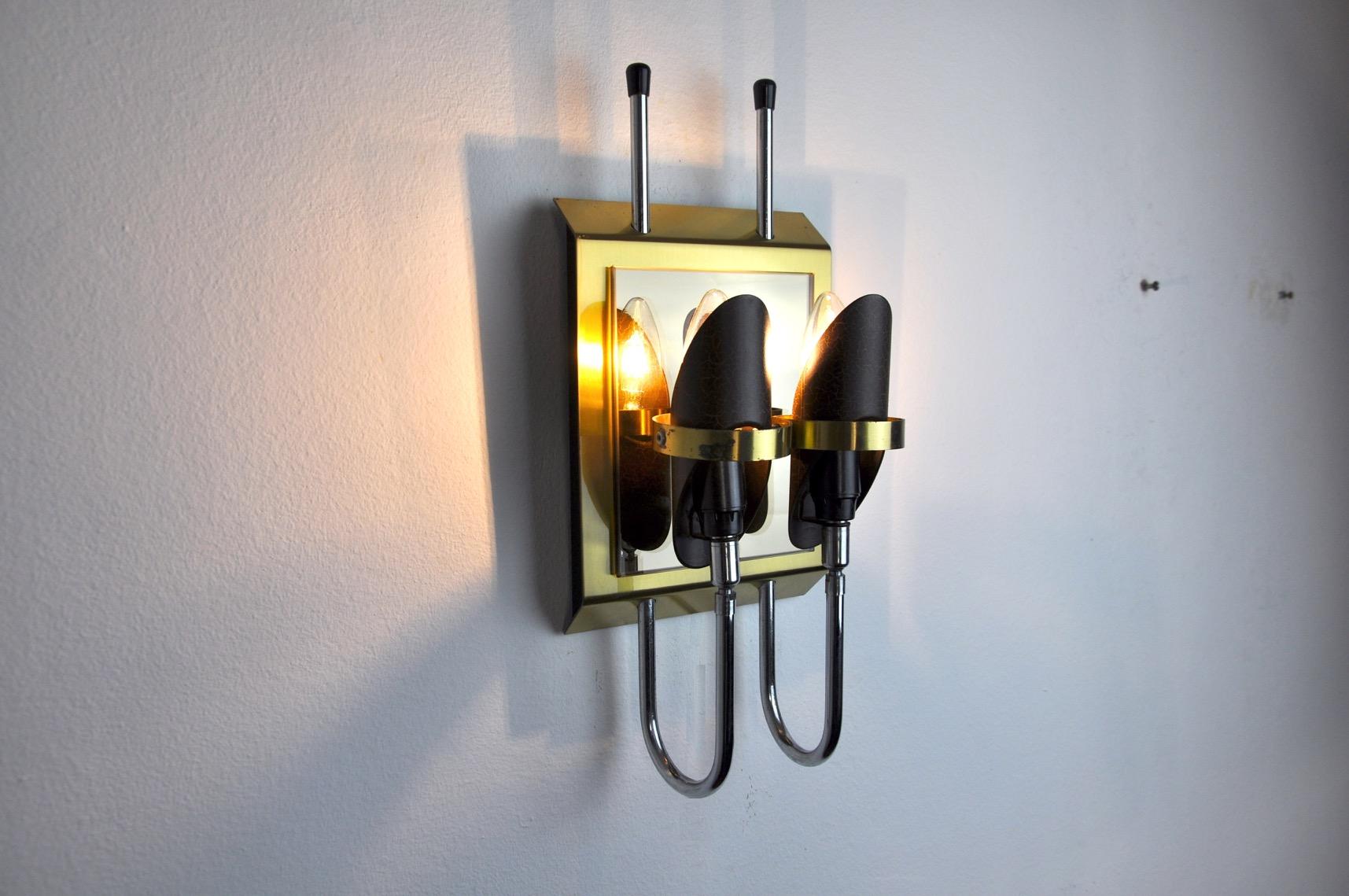Hollywood Regency Sconce, Italy, 1970s For Sale 1