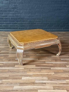 Hollywood Regency Scroll Coffee Table by Alessandro for Baker