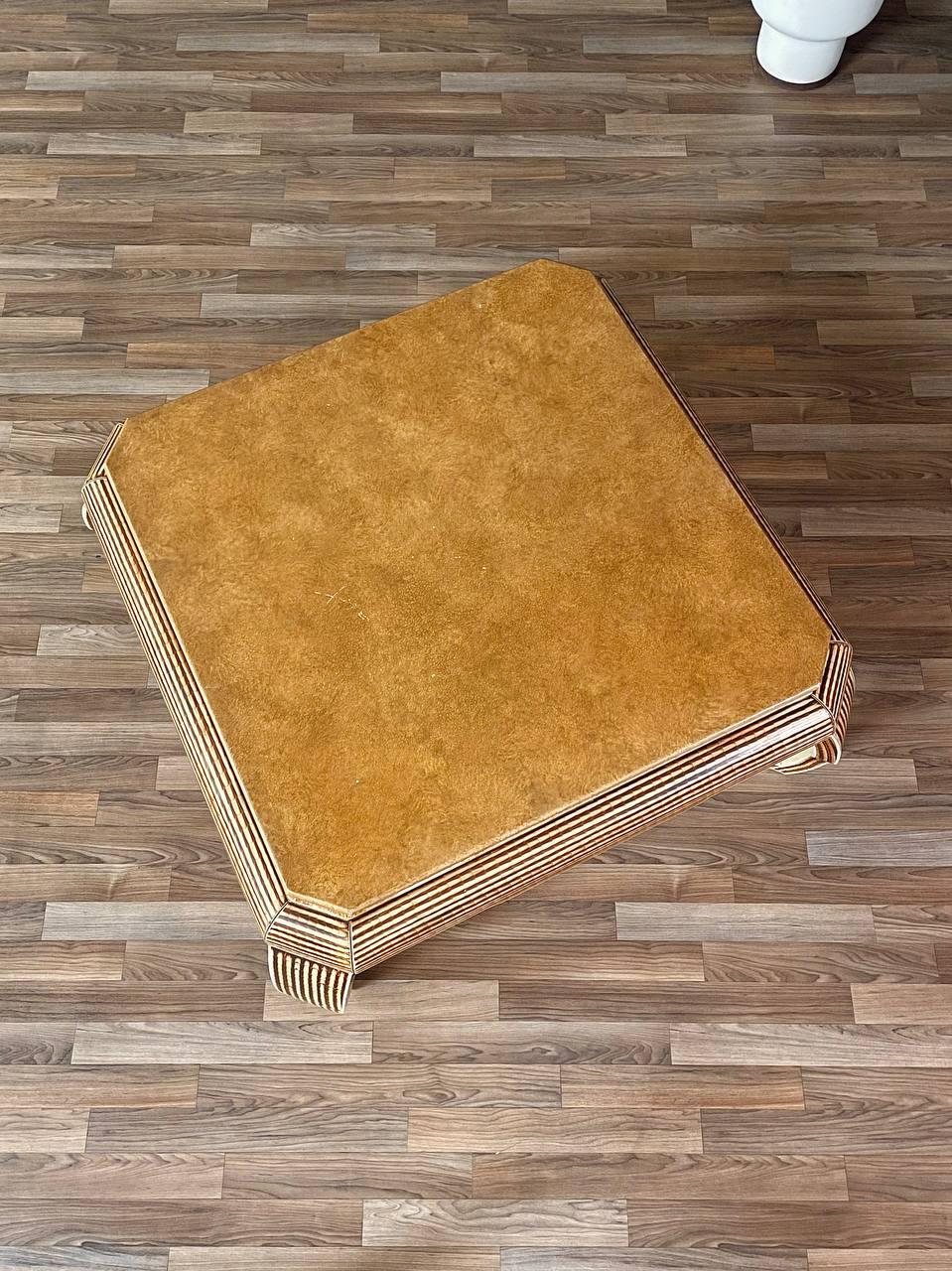 Hollywood Regency Scroll Coffee Table by Alessandro for Baker In Good Condition For Sale In Los Angeles, CA