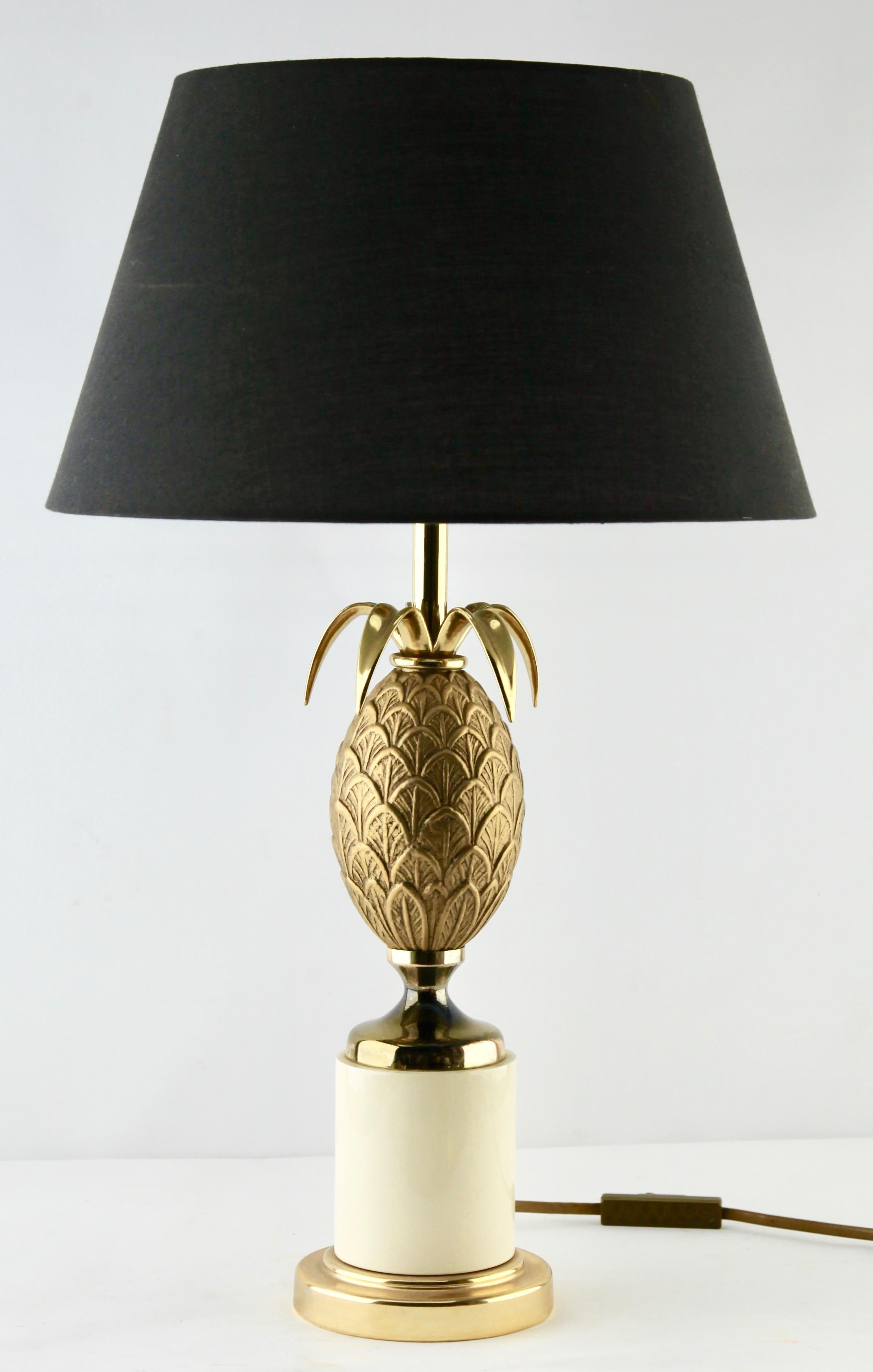 brass pineapple lamp