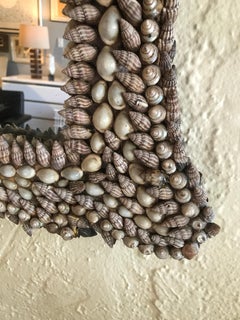 Hollywood Regency Sea Shell Mirror