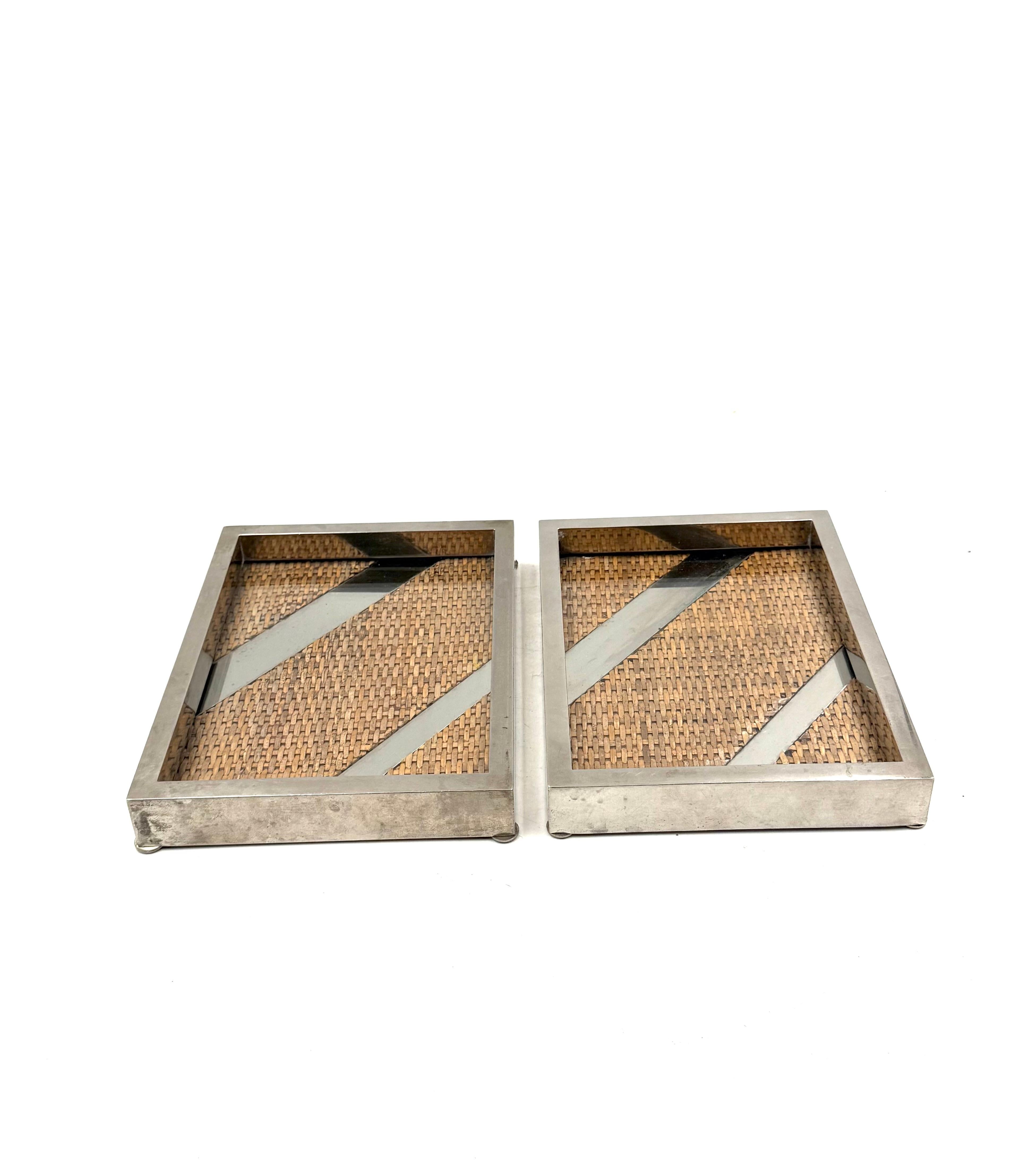 Ensemble de 2 plateaux / vide poche Hollywood regency, Tommaso Barbi Italie 1970 en vente 3