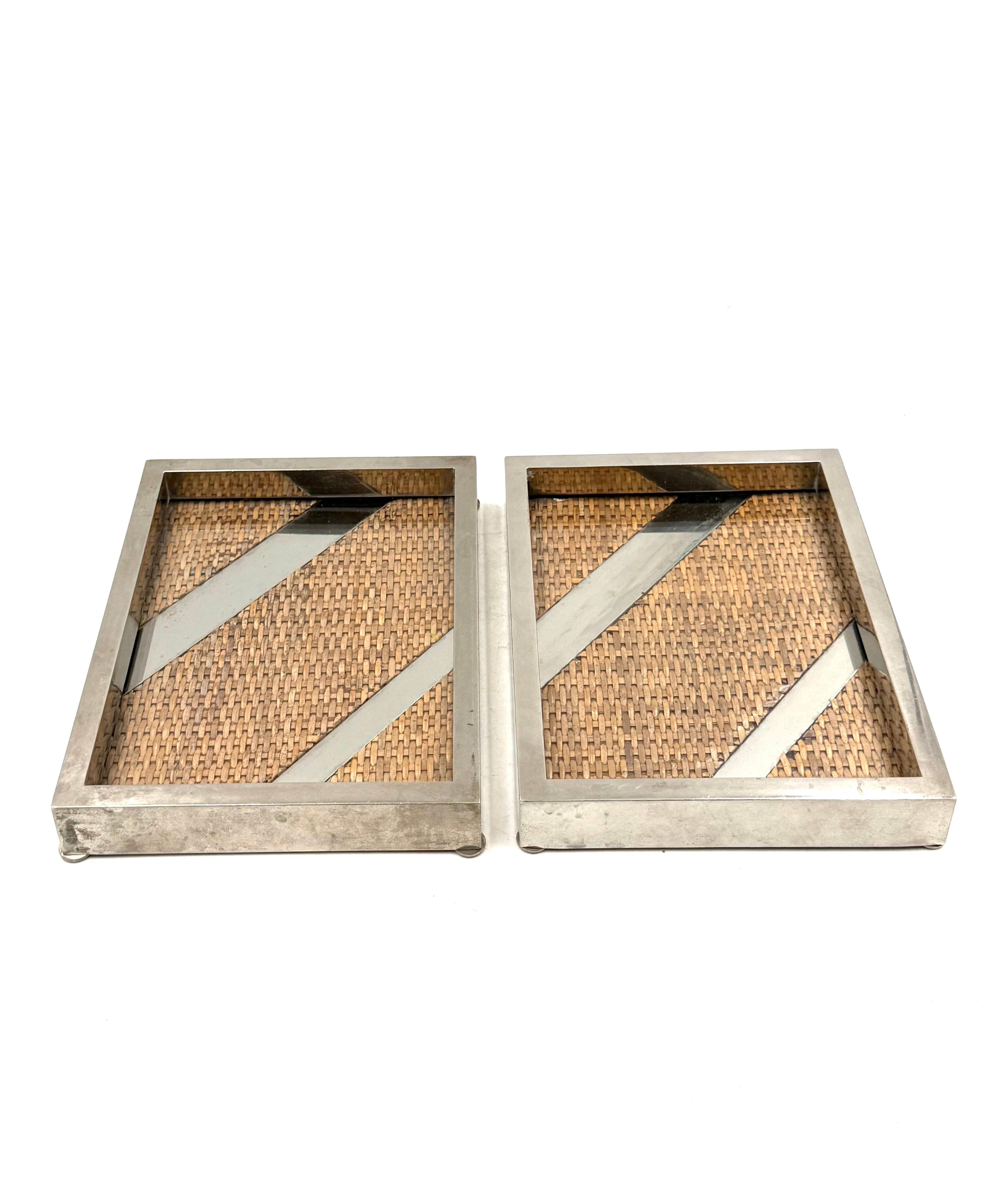 Ensemble de 2 plateaux / vide poche Hollywood regency, Tommaso Barbi Italie 1970 en vente 4