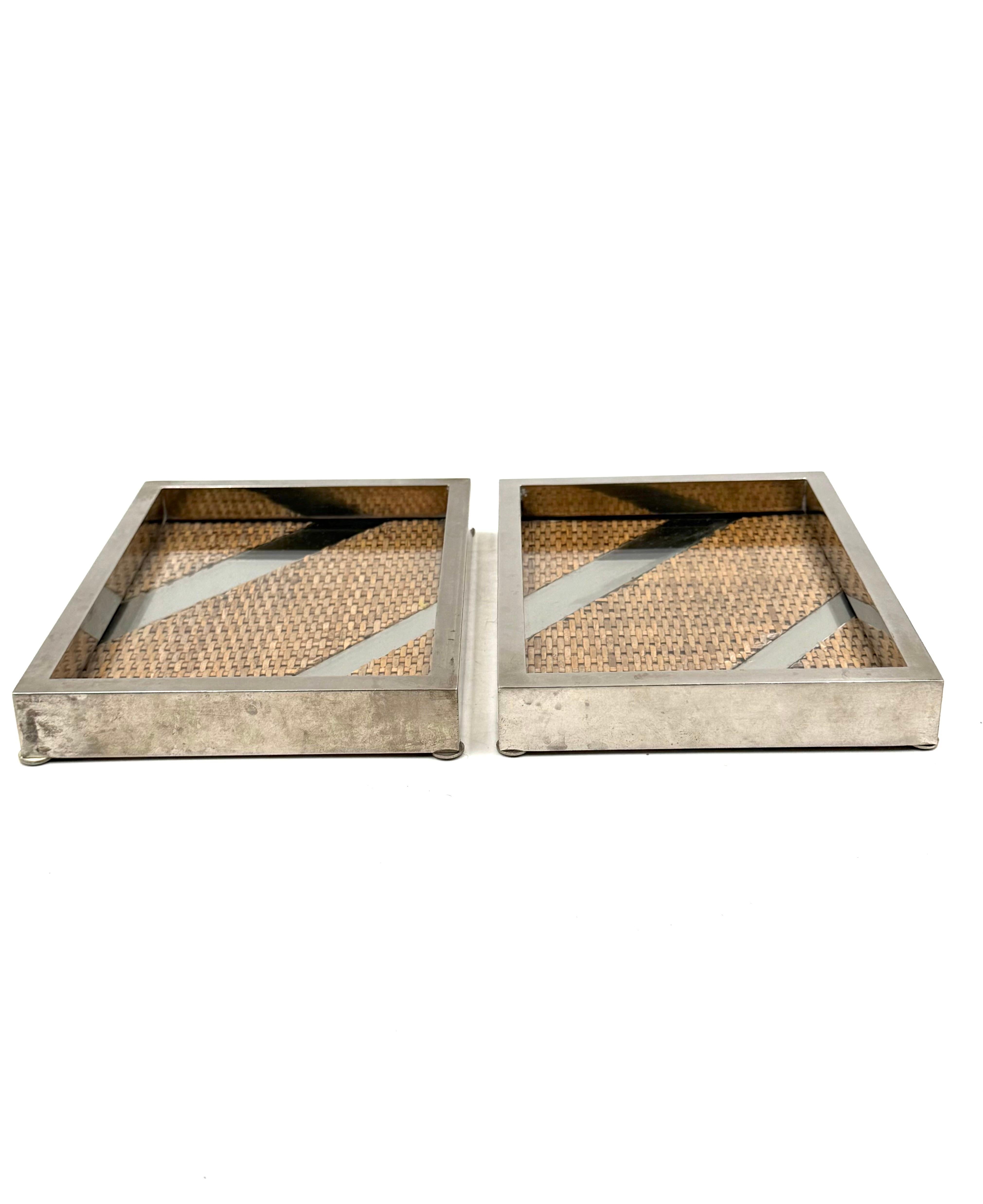 Ensemble de 2 plateaux / vide poche Hollywood regency, Tommaso Barbi Italie 1970 en vente 5