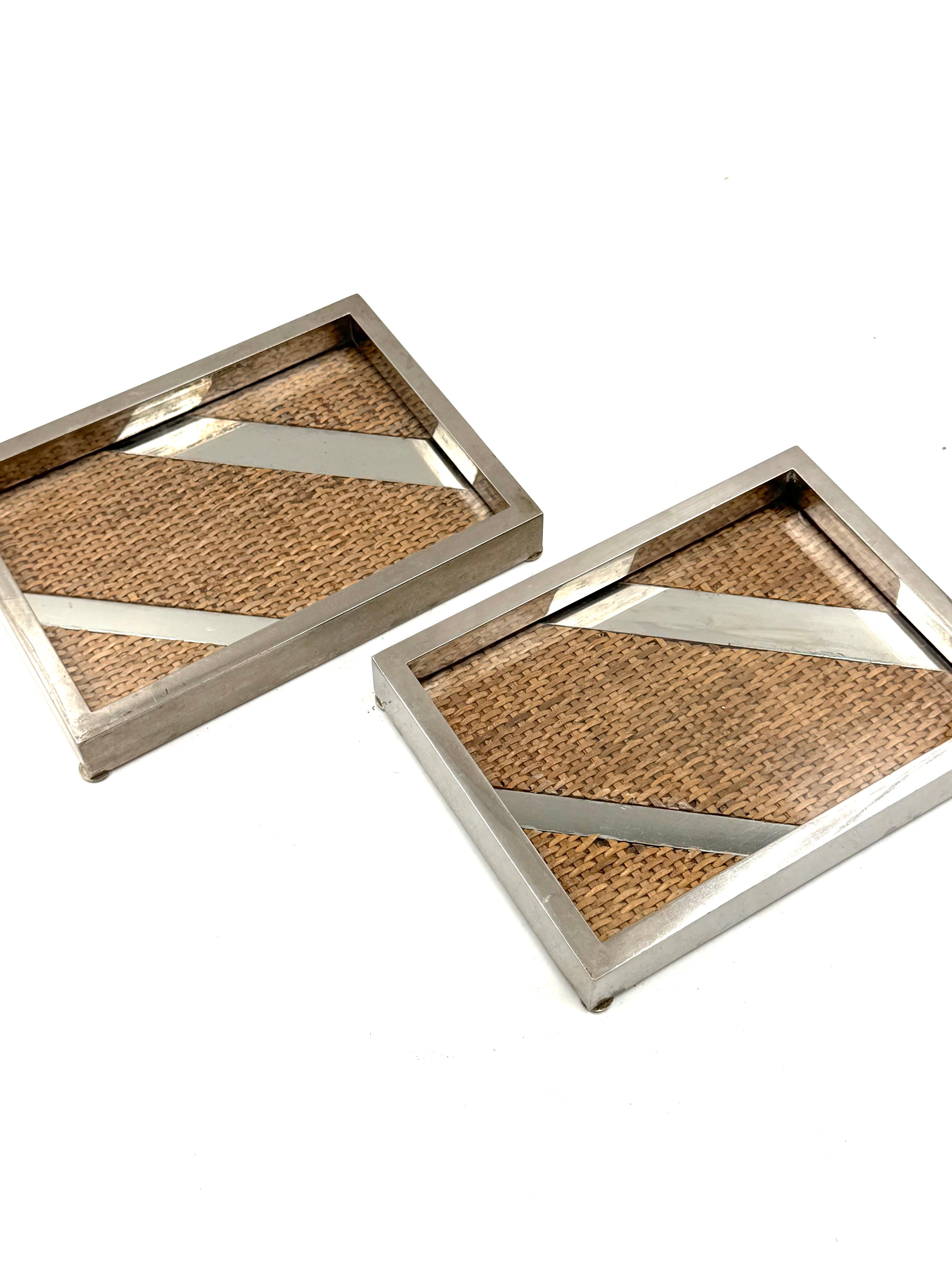 Ensemble de 2 plateaux / vide poche Hollywood regency, Tommaso Barbi Italie 1970 en vente 1