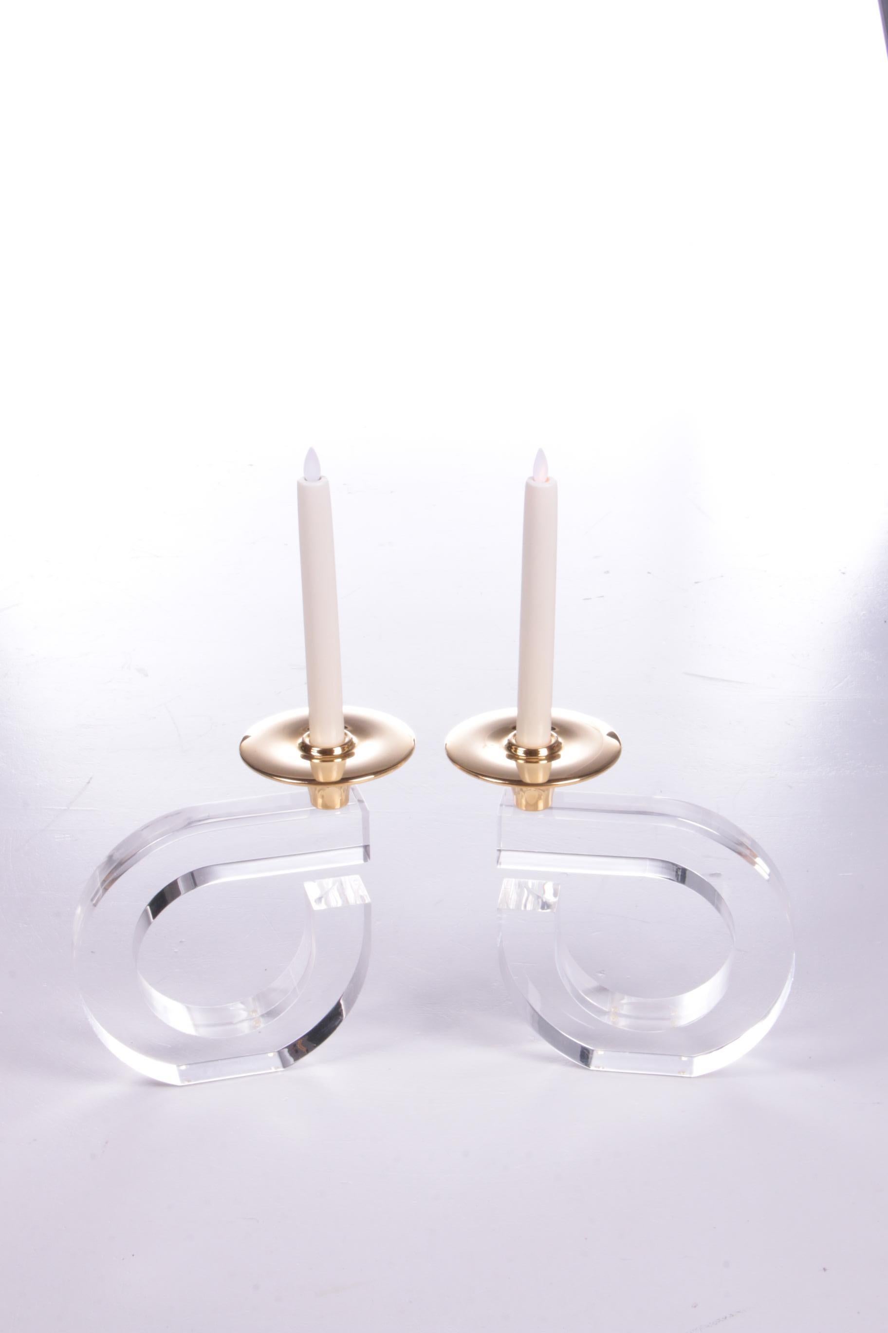 Hollywood Regency Set of Plexiglas candlesticks, 1970

Beautiful set of plexiglass candlesticks. These beautifull candlesticks are perfect as a centerpiece on any table in any interior. These candlesticks will certainly be an eye catcher.

A nice