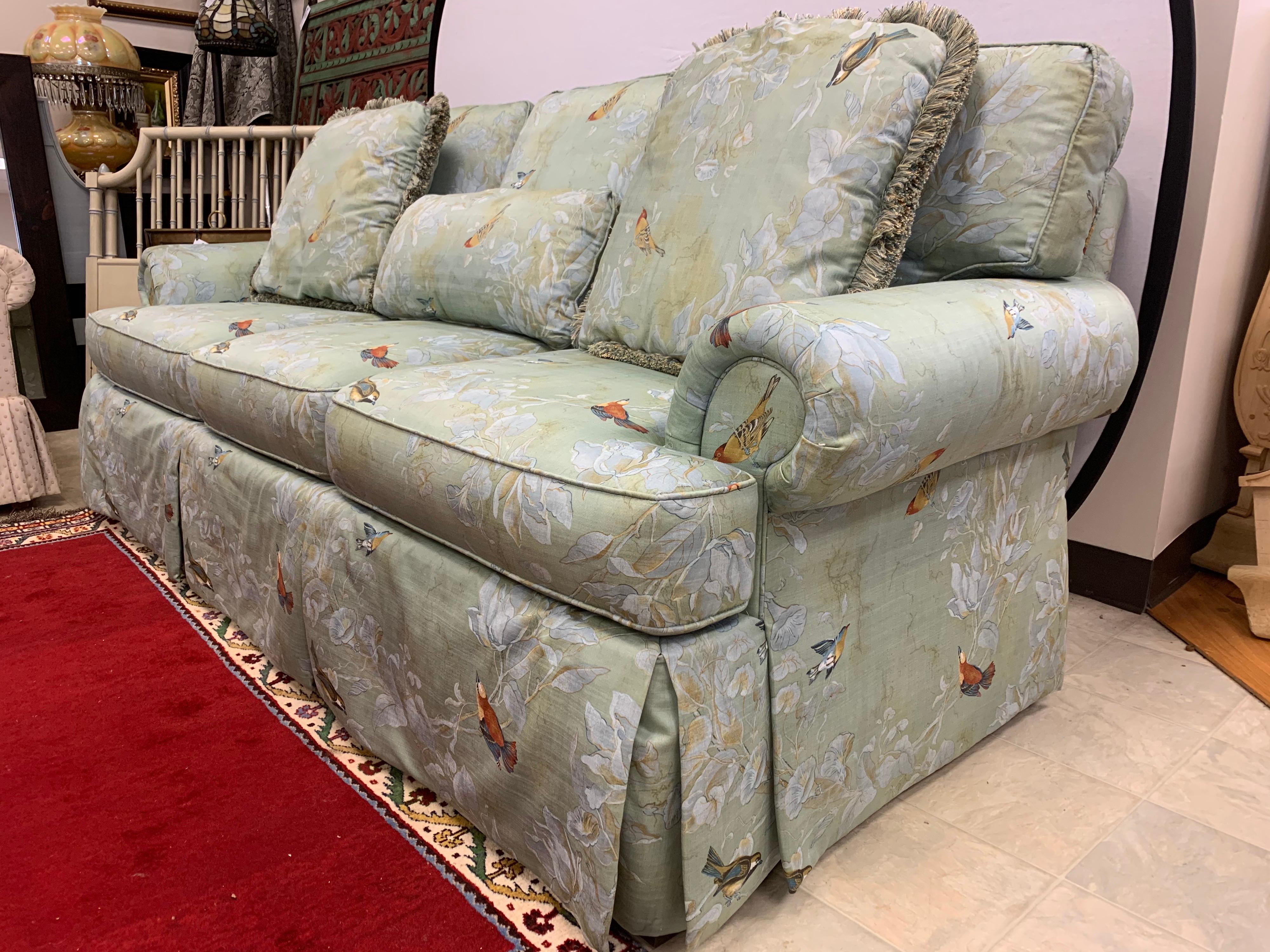 80s floral couch