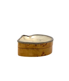 Hollywood regency shell and burl jewelry box, Italy 1970s