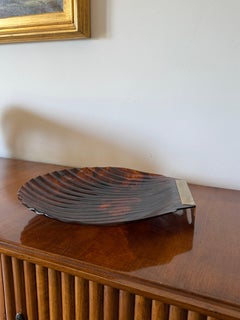 Centro de mesa en forma de concha Hollywood regency, Italia Años 70