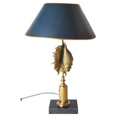 Hollywood-Regency-Tischlampe in Muschelform von Maison Charles Paris