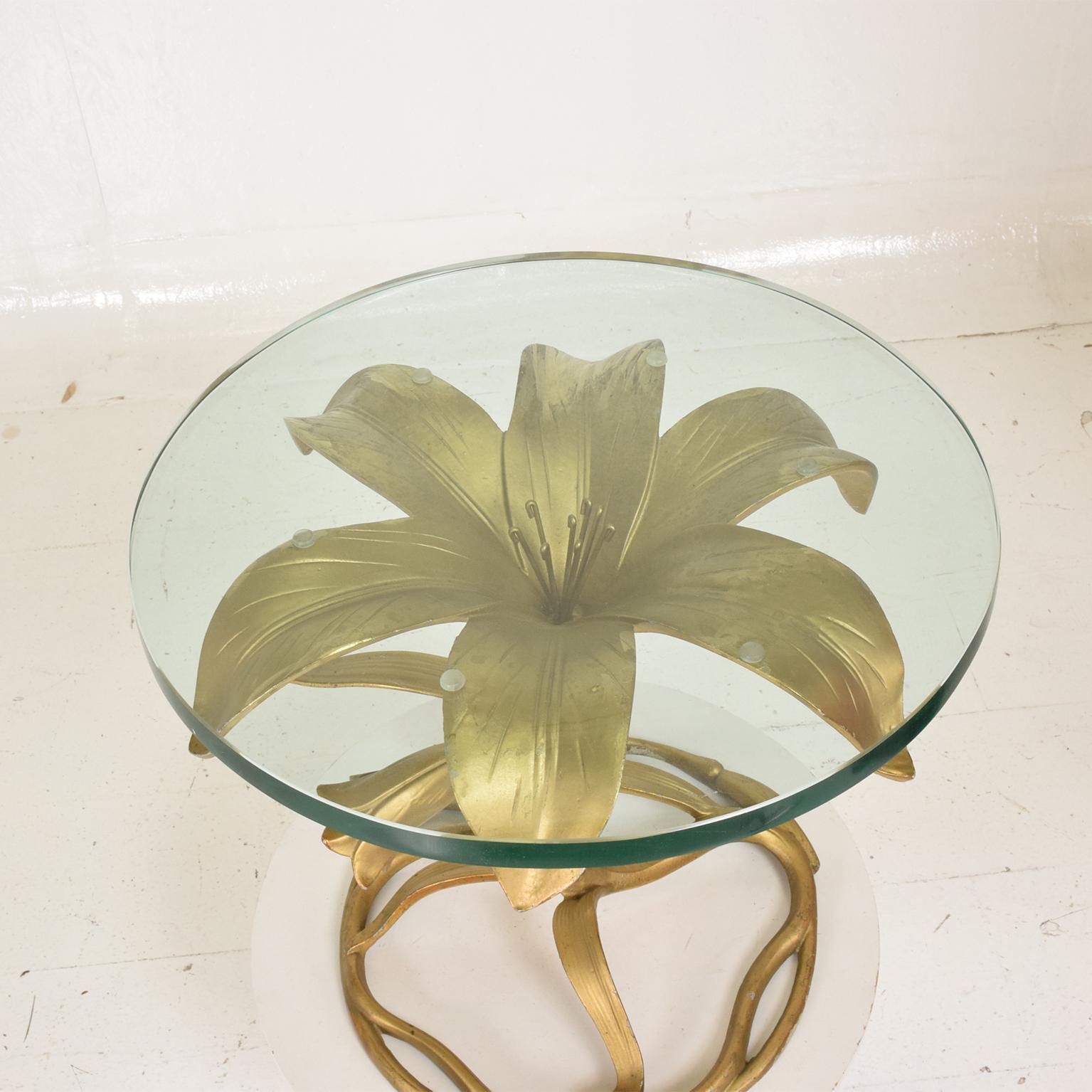 Hollywood Regency Side Aluminum Table by Arthur Court, Gilded Lily 4