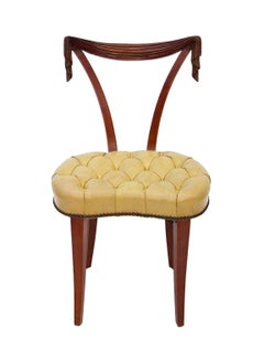 Hollywood Regency Side Chair with Swag Back by Grosfeld House