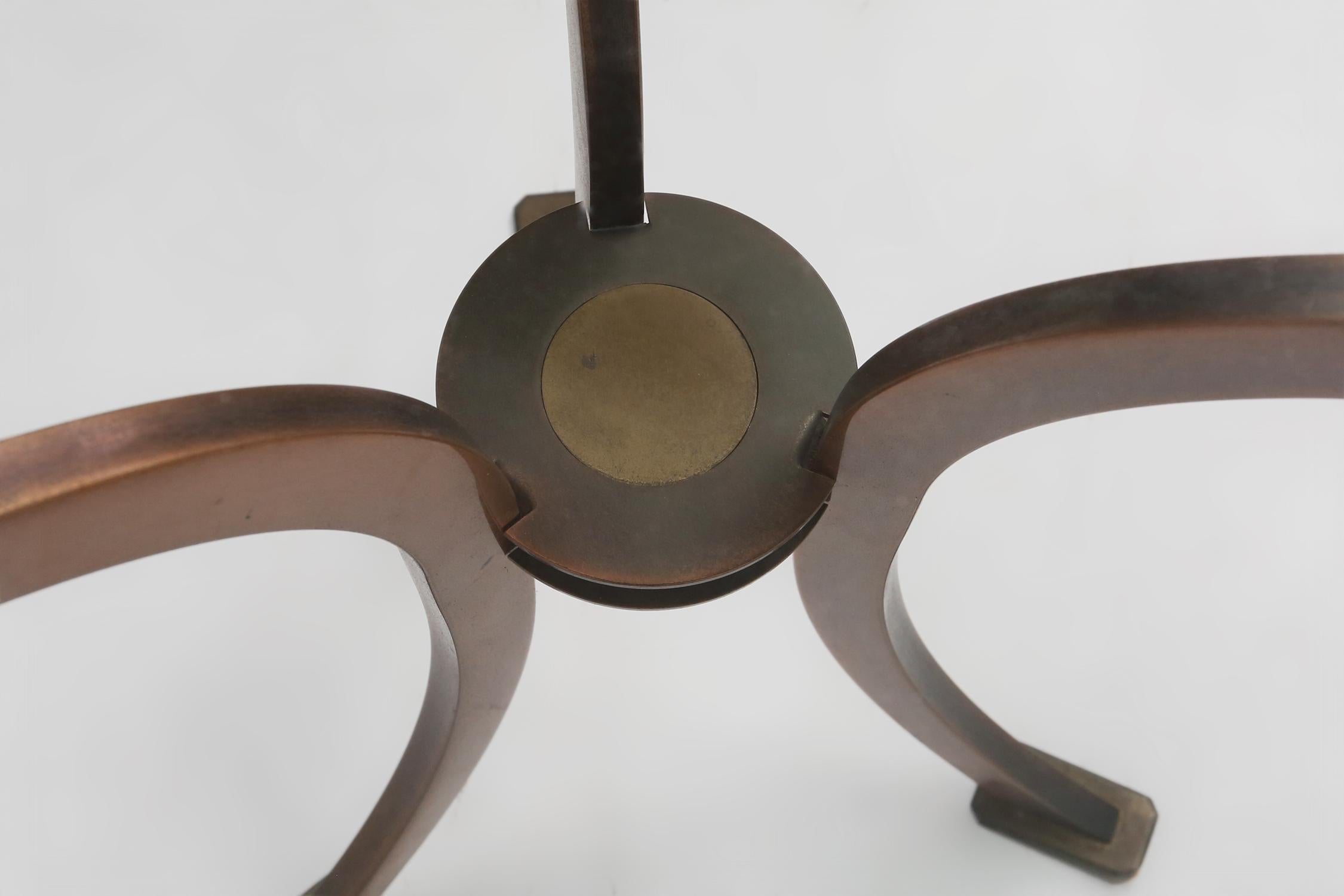 Table d'appoint Hollywood Regency de Belgo Chrom, Belgique, vers 1980 en vente 3
