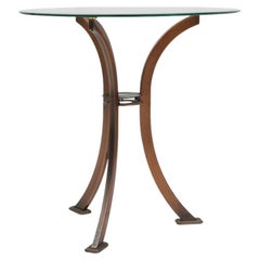 Mesa auxiliar Hollywood regency de Belgo Chrom, Bélgica ca. 1980