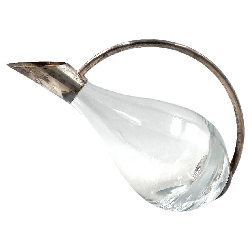 Carafe en argent Hollywood Regency, Masini Florence Italie 1980