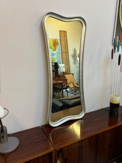 Hollywood Regency Silver-Leaf Mirror