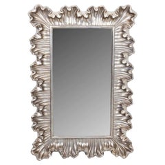 Hollywood Regency Silver Mirror