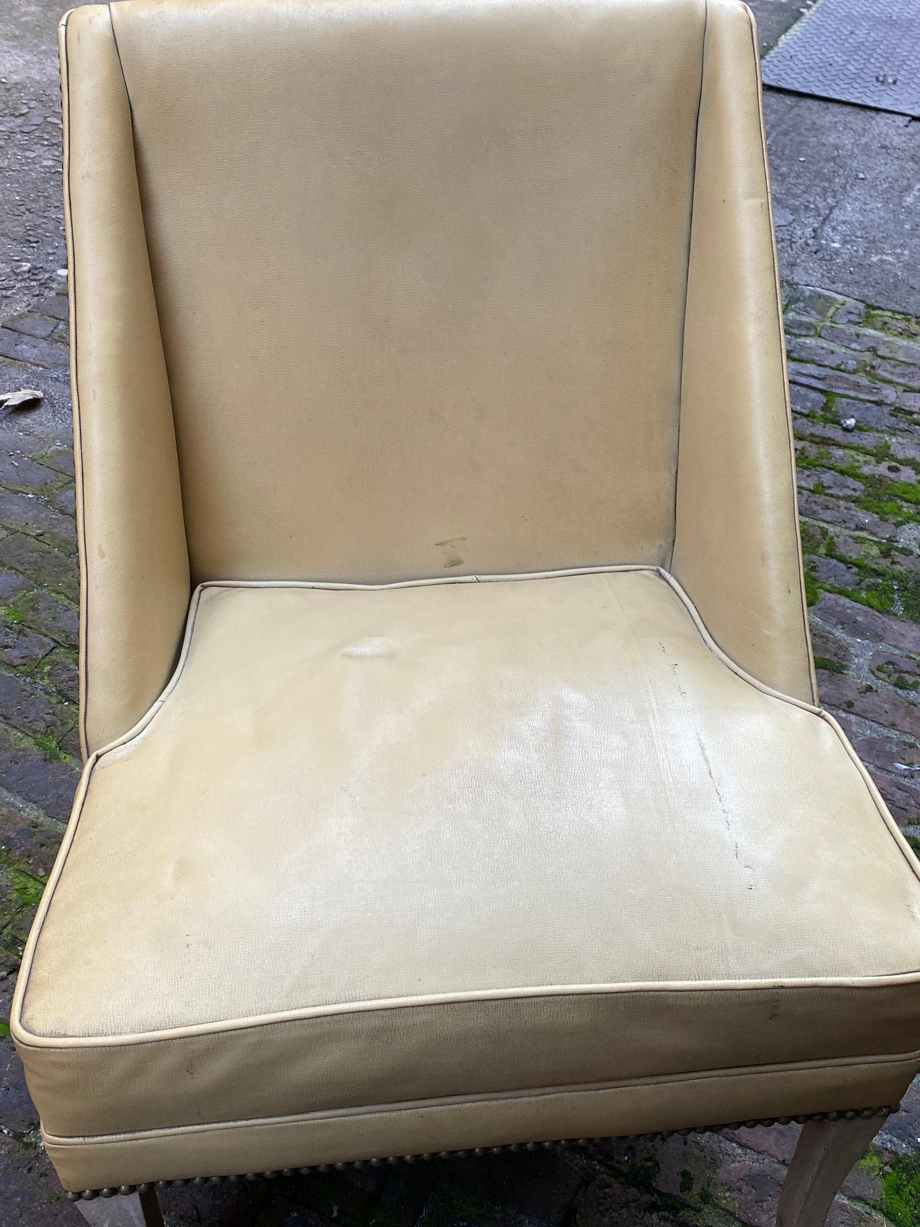 Hollywood Regency Slipper Chair 1