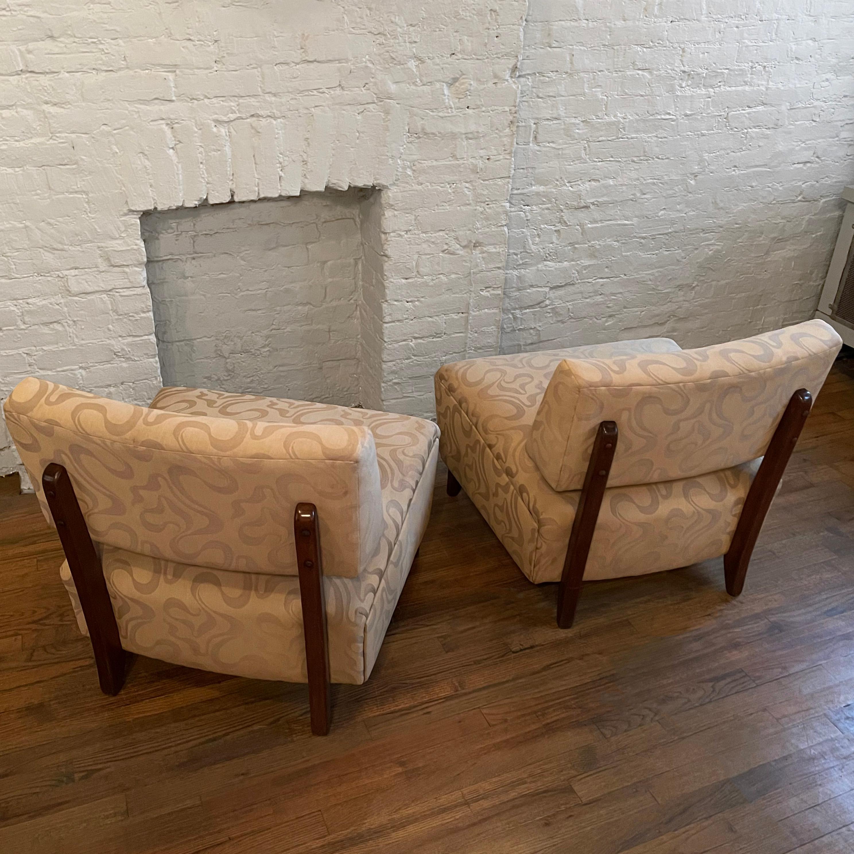 Hollywood Regency Slipper Chairs in the Style of Billy Haines For Sale 2