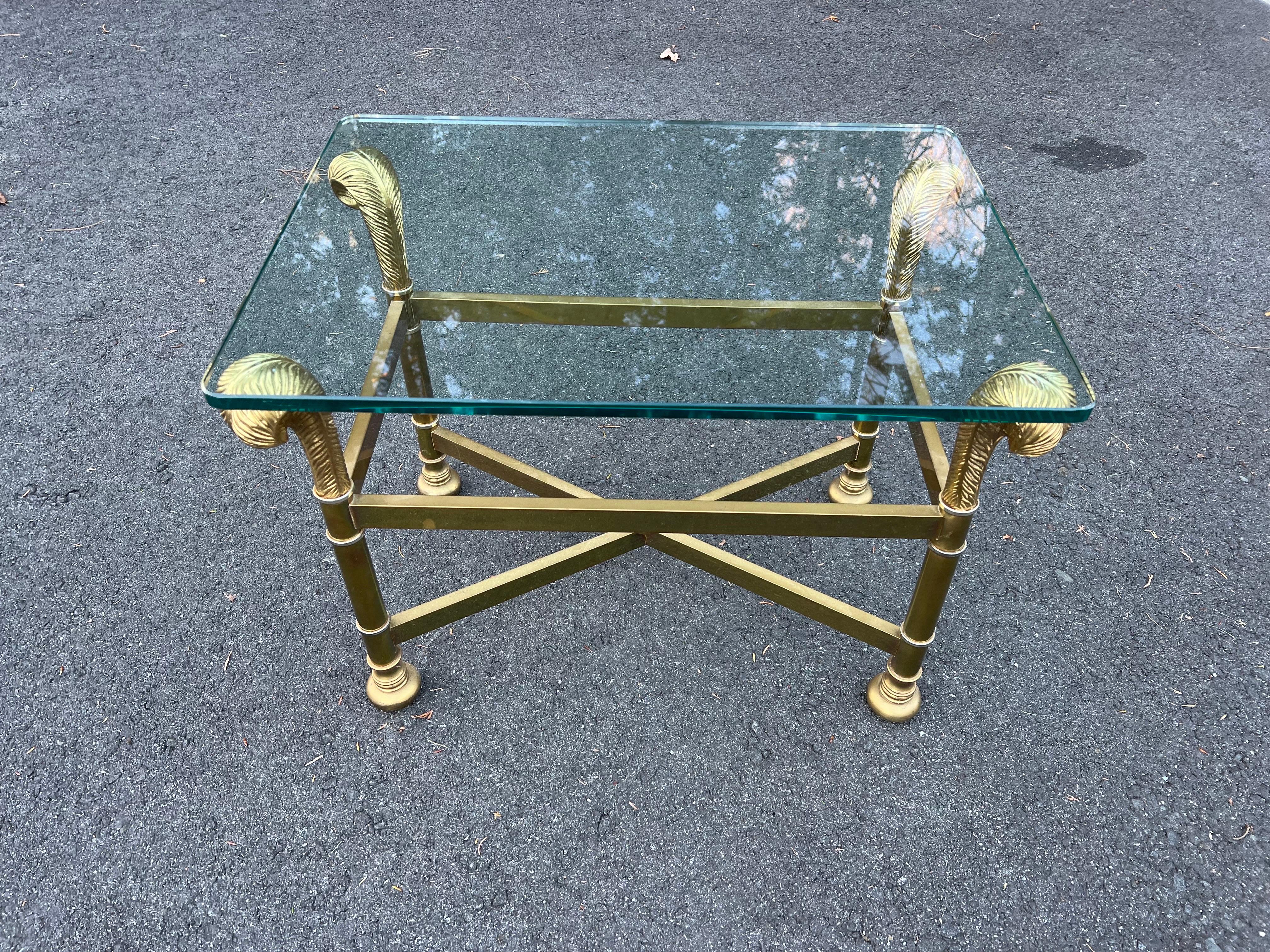 Hollywood Regency Small Low Side Table In Good Condition In Redding, CT