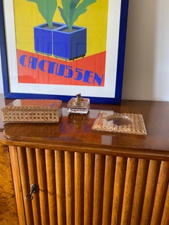 Hollywood regency tuxedo set, lucite and Vienna stray, Italy 1970s