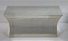 Hollywood Regency Smooth White Bronze Storage Bench – Vaisseau Trunk