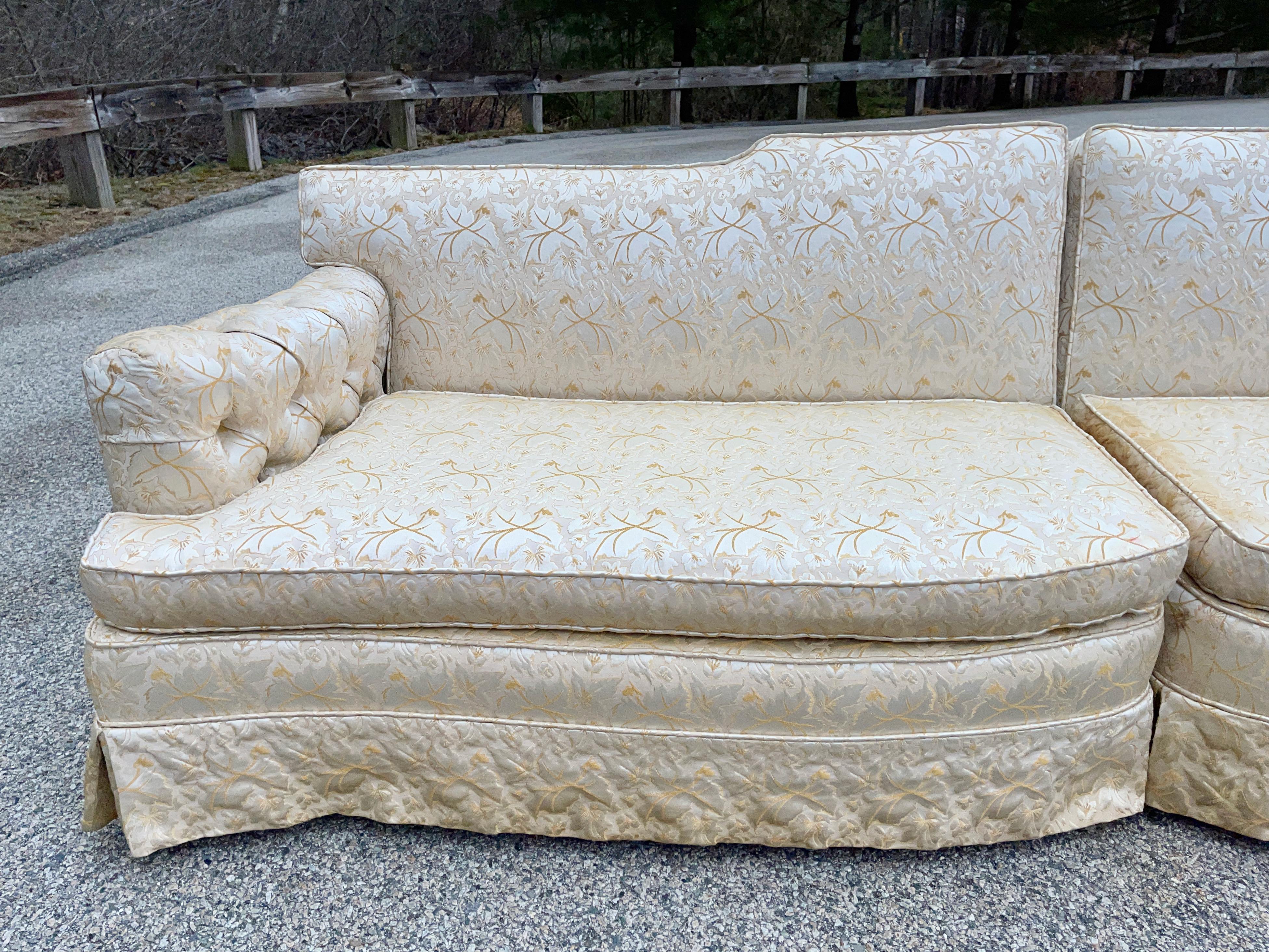 Hollywood Regency Split Sofa For Sale 10